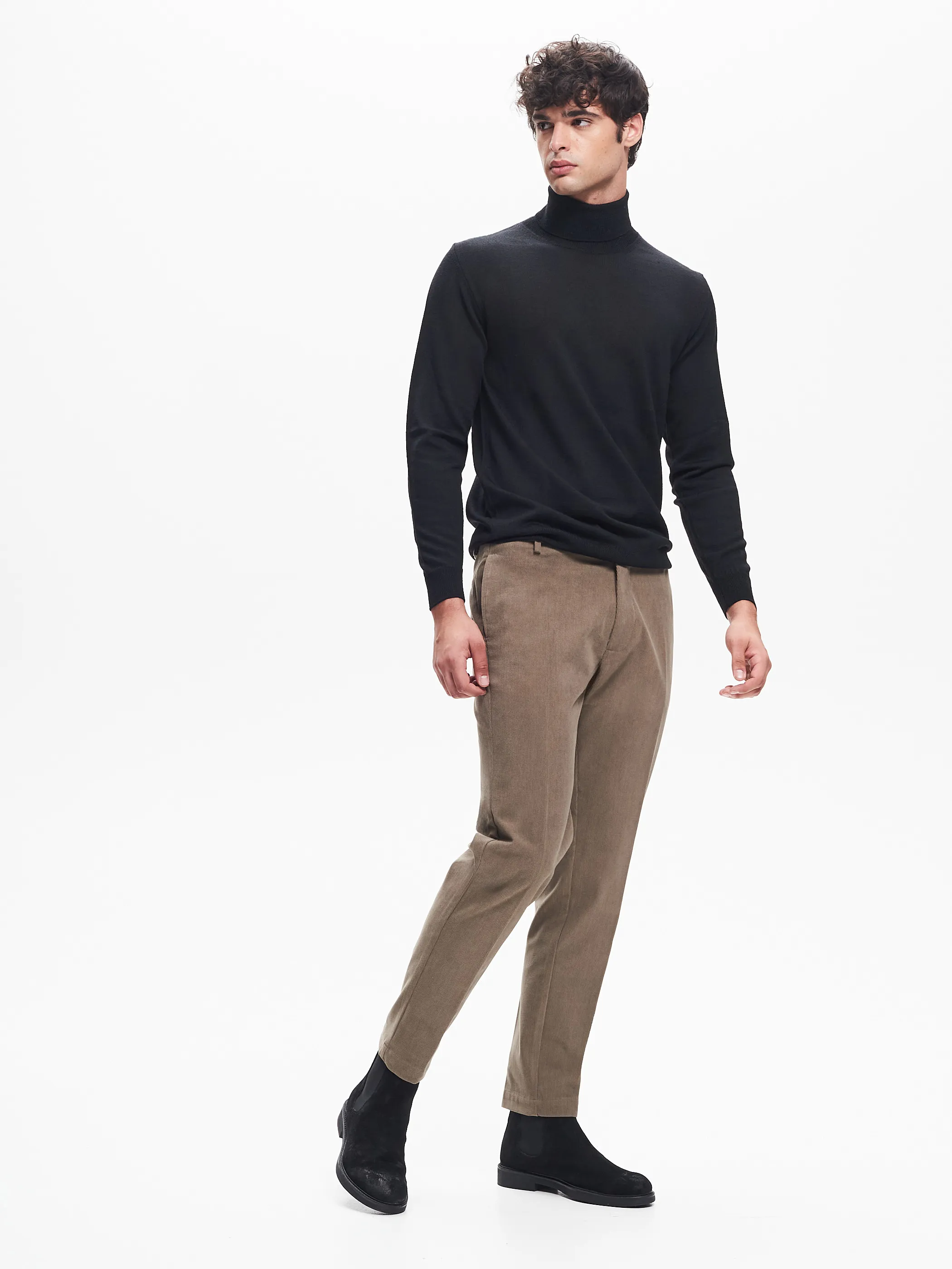      Maglia Dolcevita Uomo  Basic Nero  QB24     