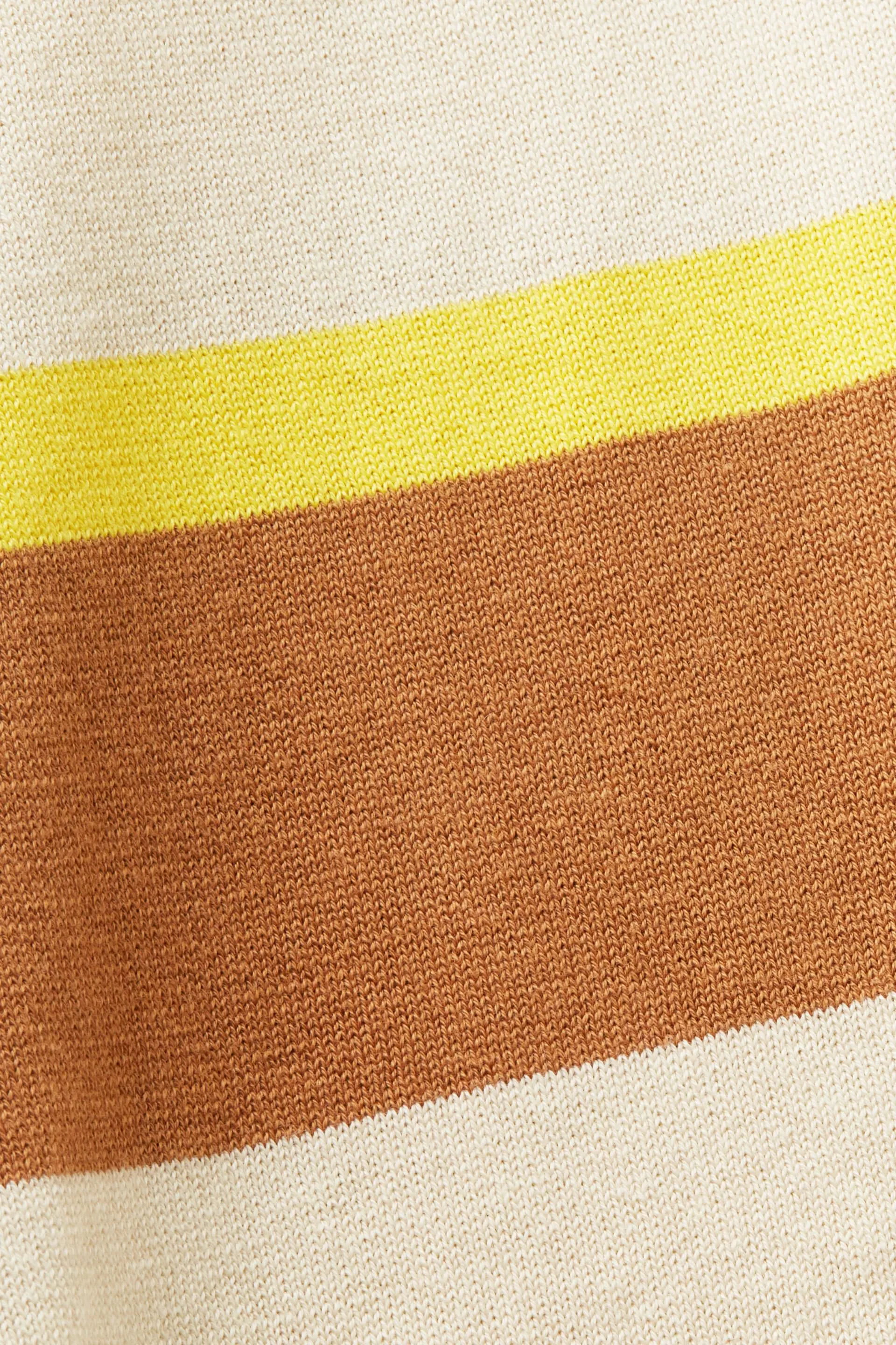 Maglietta polo in cotone con logo a righe