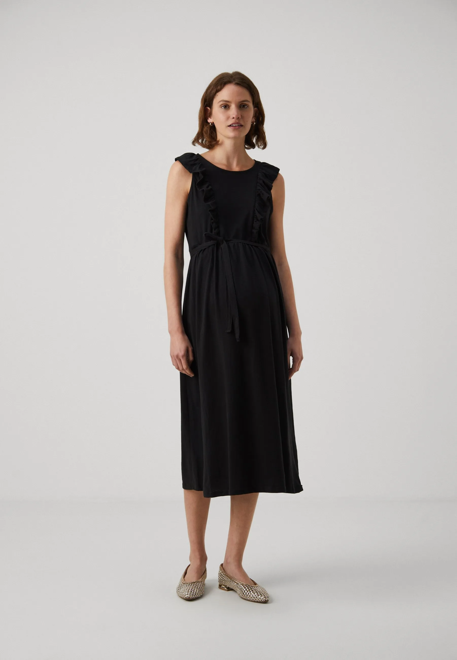MLERICA MARY CAP MIDI DRESS - Vestito di maglina