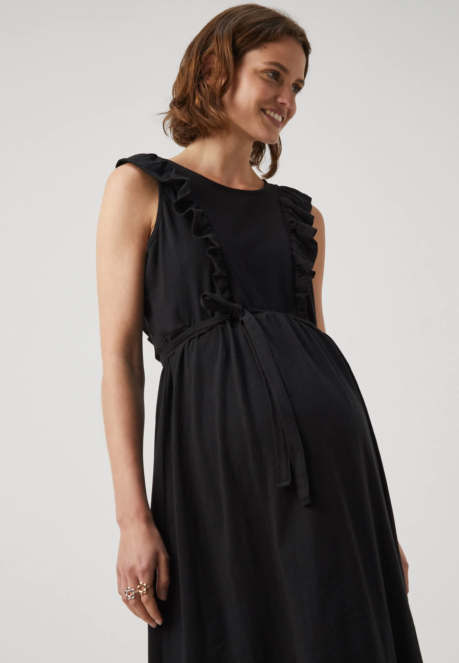 MLERICA MARY CAP MIDI DRESS - Vestito di maglina