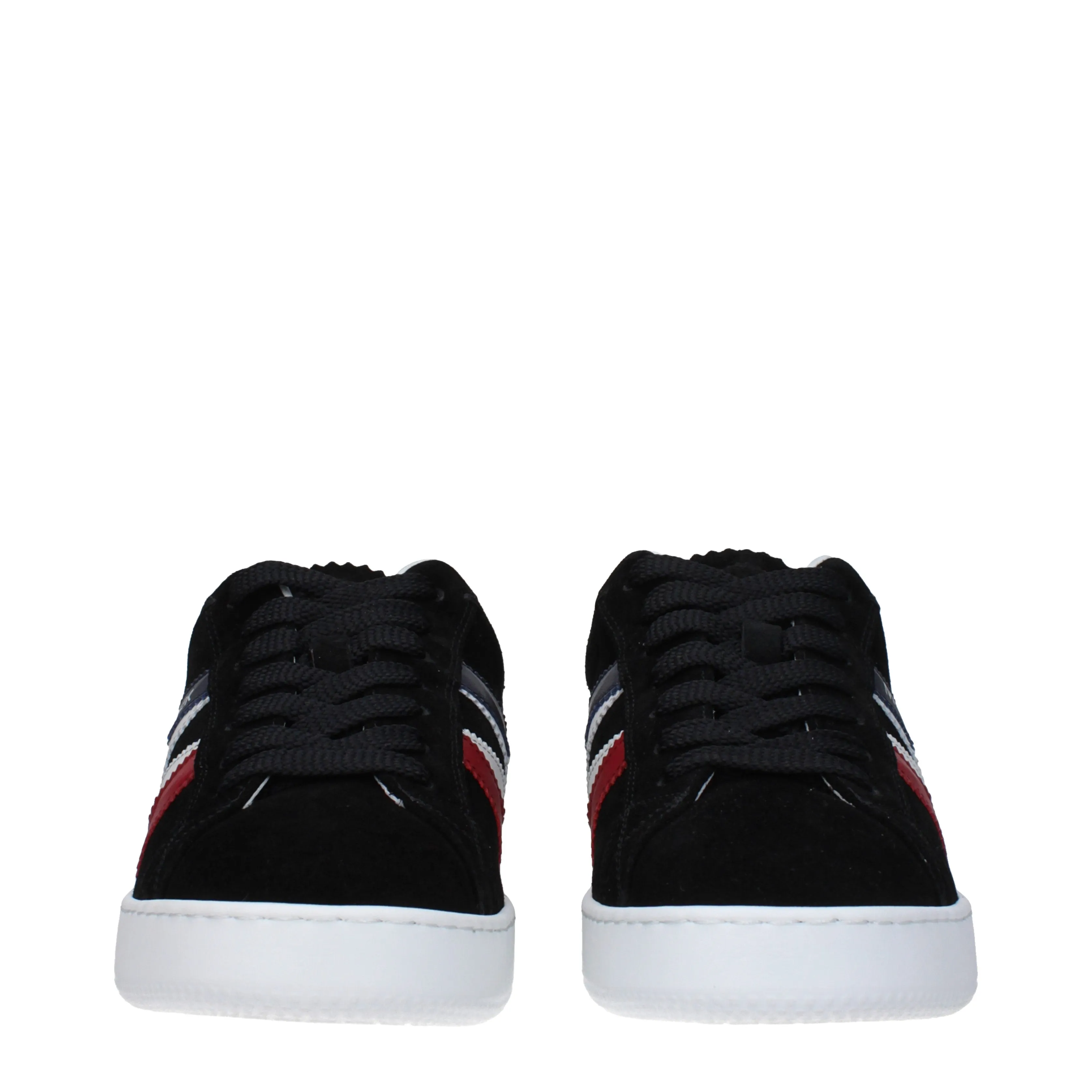 Moncler Sneakers Monaco Uomo Camoscio Nero/Bianco