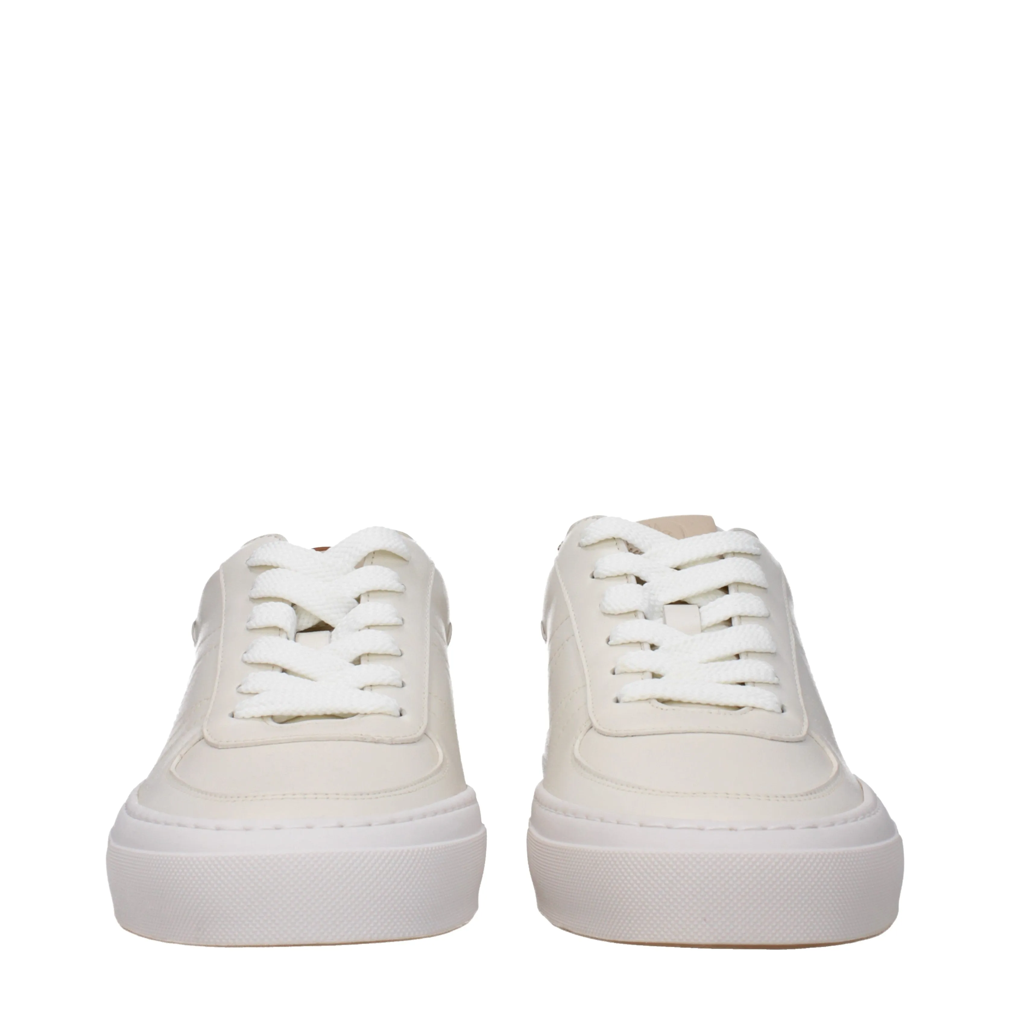 Moncler Sneakers Monclub Uomo Pelle Beige/Avorio