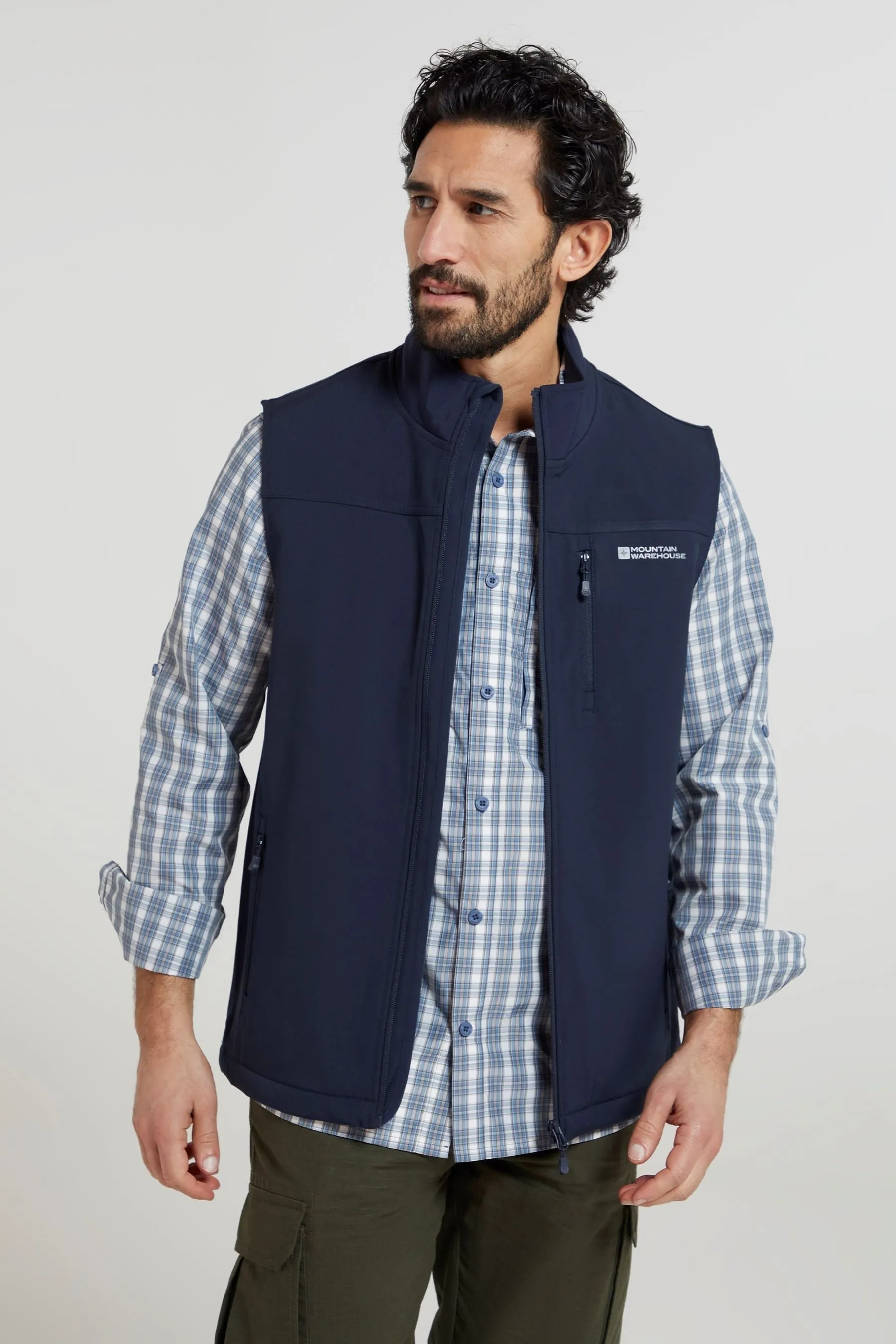 Mountain Warehouse Grasmere Mens Resistente all'acqua, Gilet foderato in pile