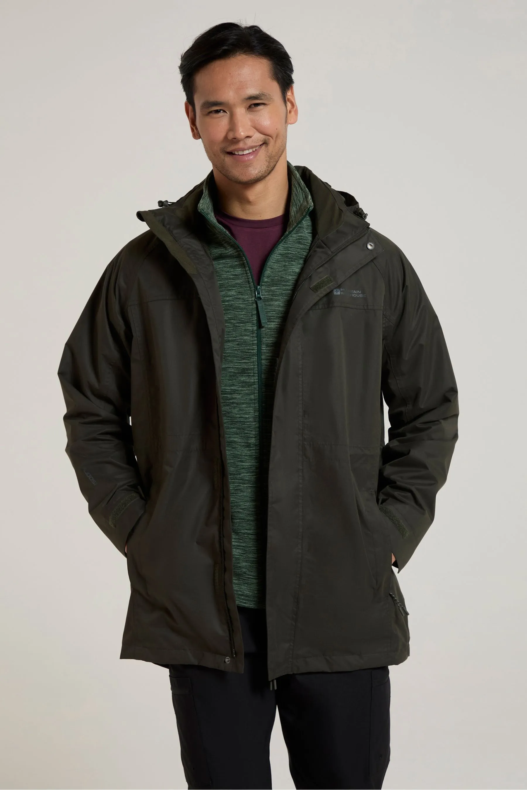 Mountain Warehouse Uomo Westport - Giacca lunga impermeabile