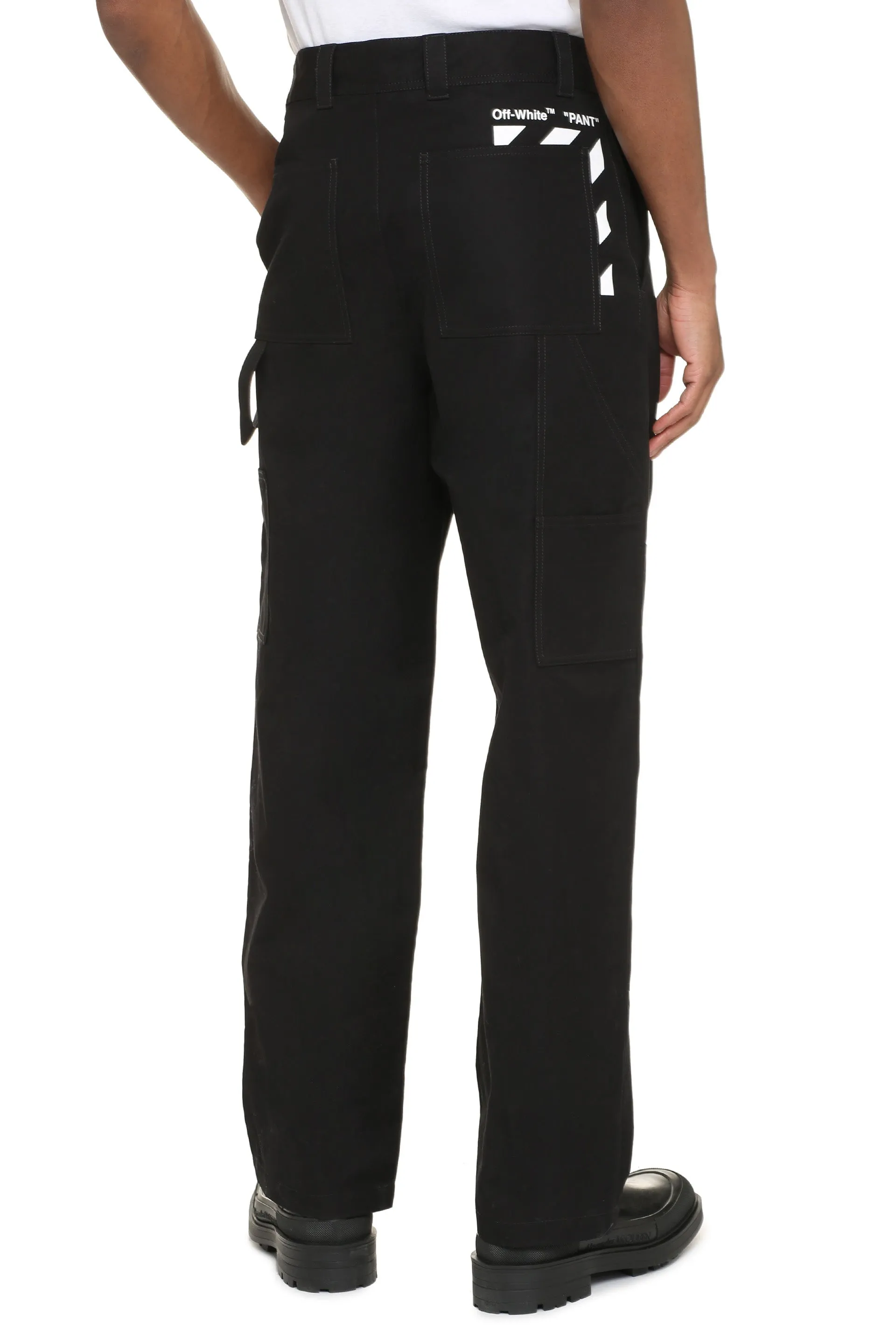 Off-White Pantaloni cargo in cotone