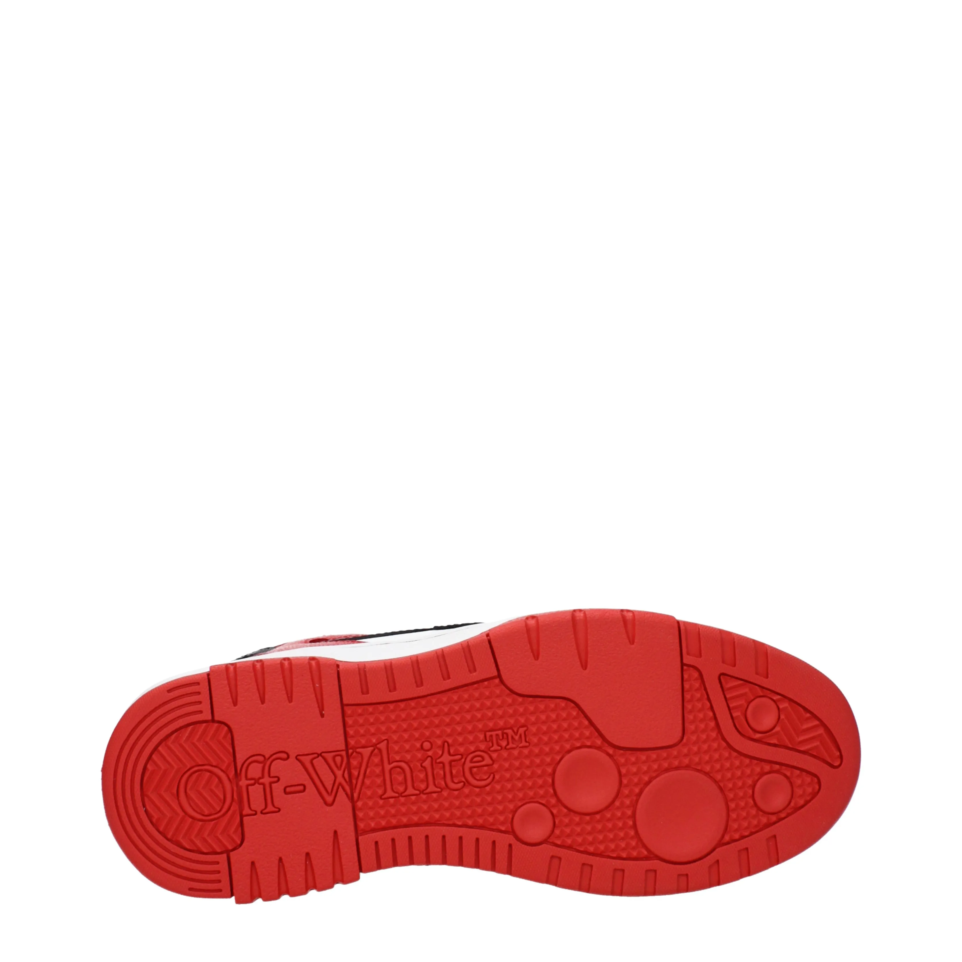 Off-White Sneakers Uomo Pelle Rosso/Nero