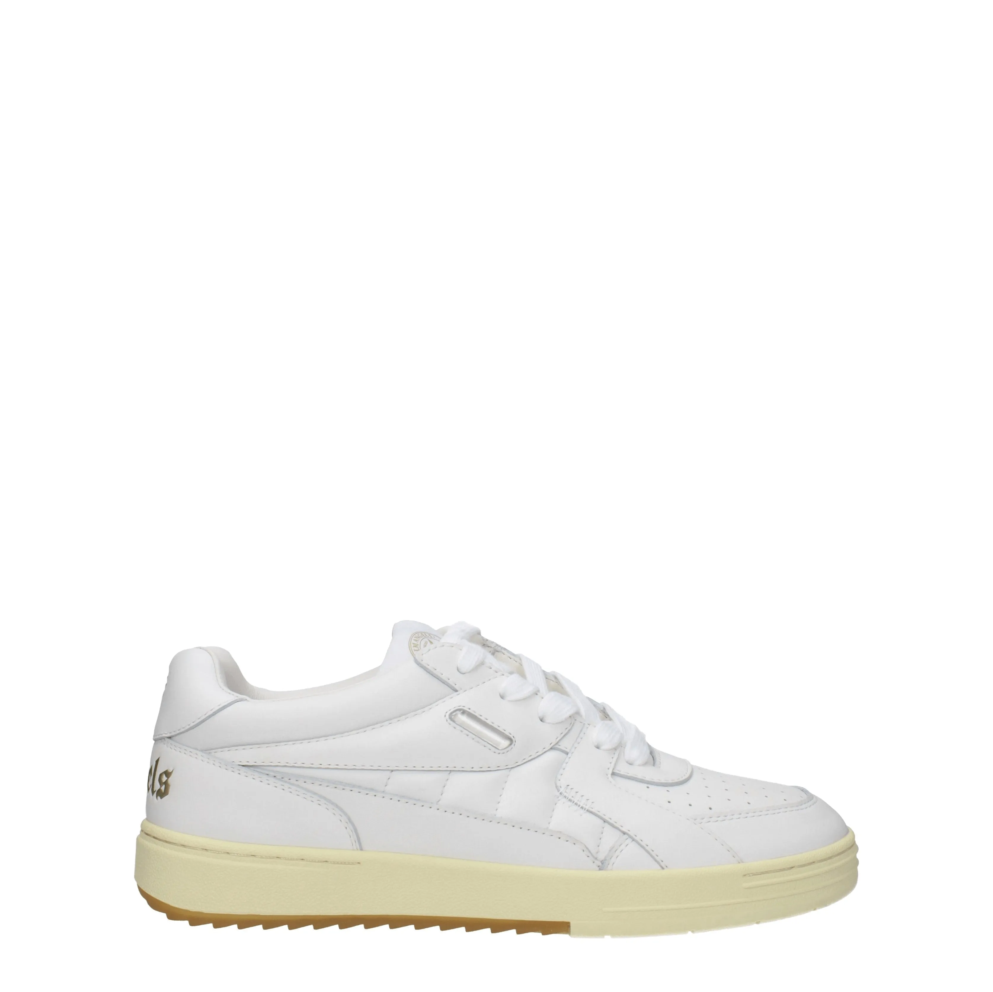 Palm Angels Sneakers University Uomo Pelle Bianco