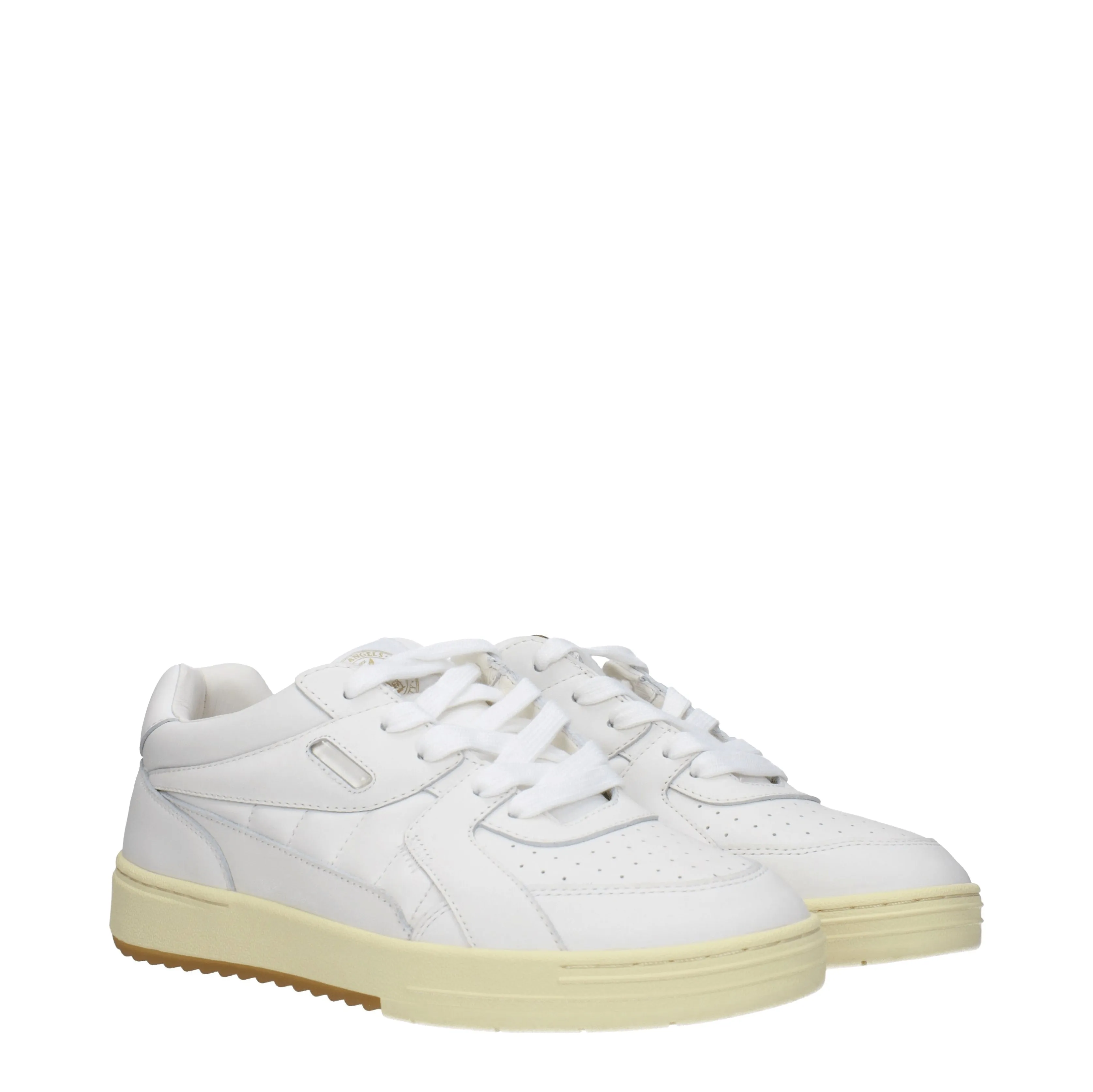 Palm Angels Sneakers University Uomo Pelle Bianco