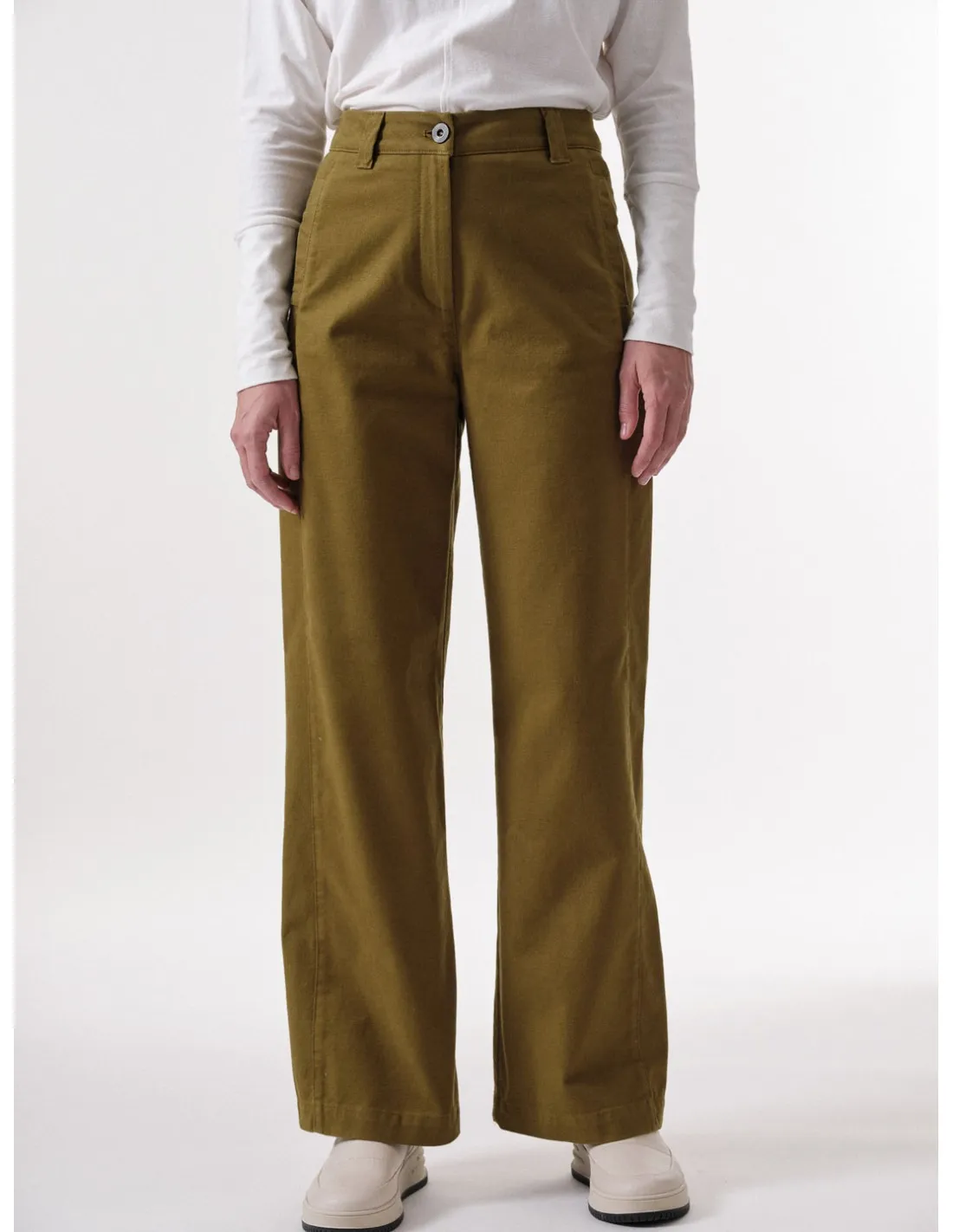 PANTALONE A PALAZZO IN COTONE BIOLOGICO "MARLENE"