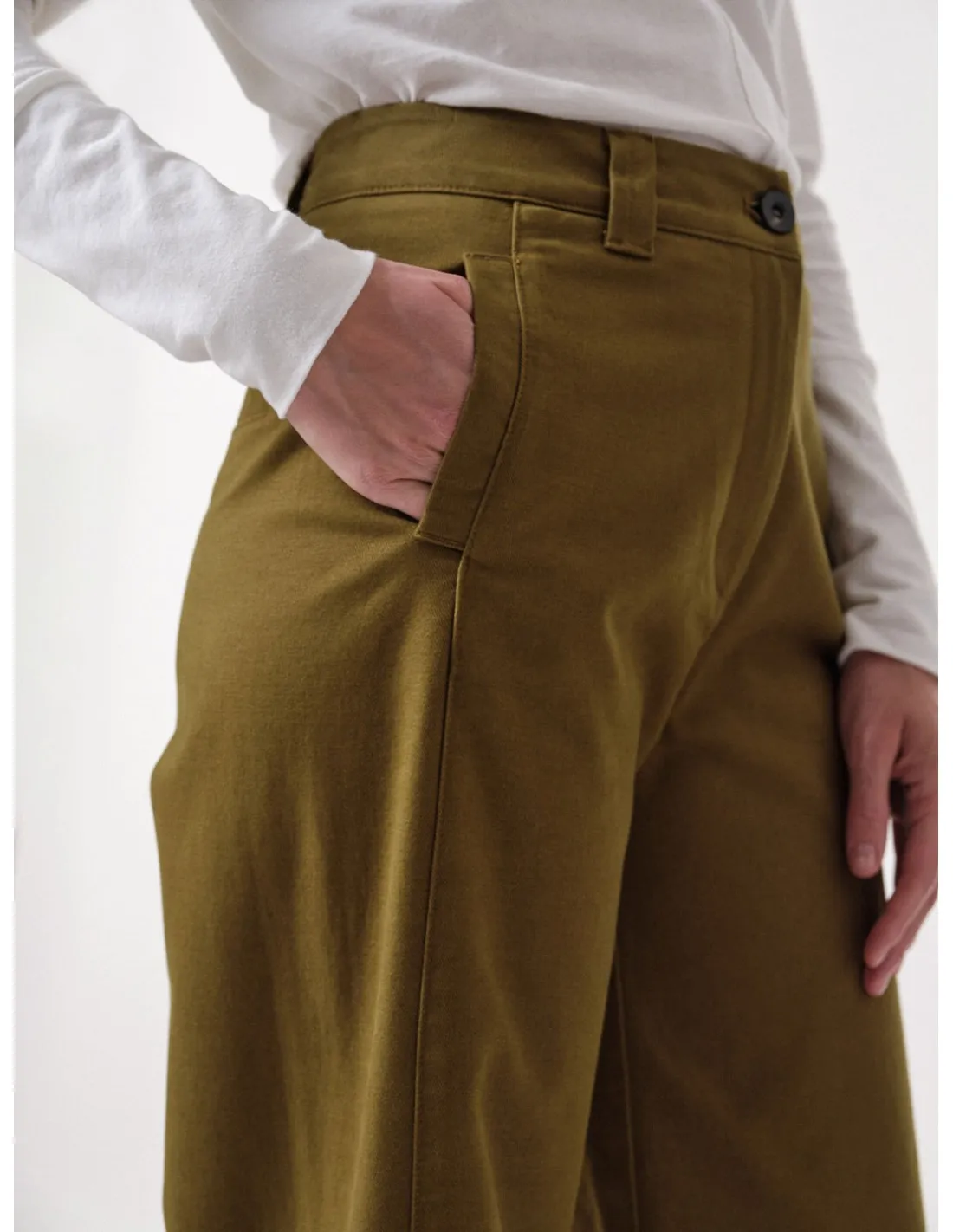 PANTALONE A PALAZZO IN COTONE BIOLOGICO "MARLENE"
