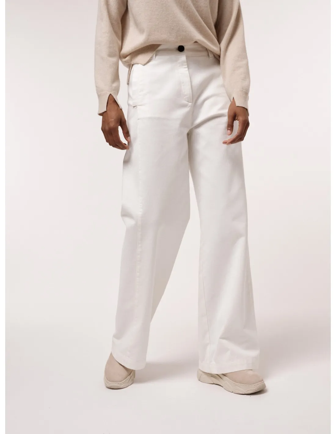 PANTALONE A PALAZZO IN COTONE BIOLOGICO "MARLENE"