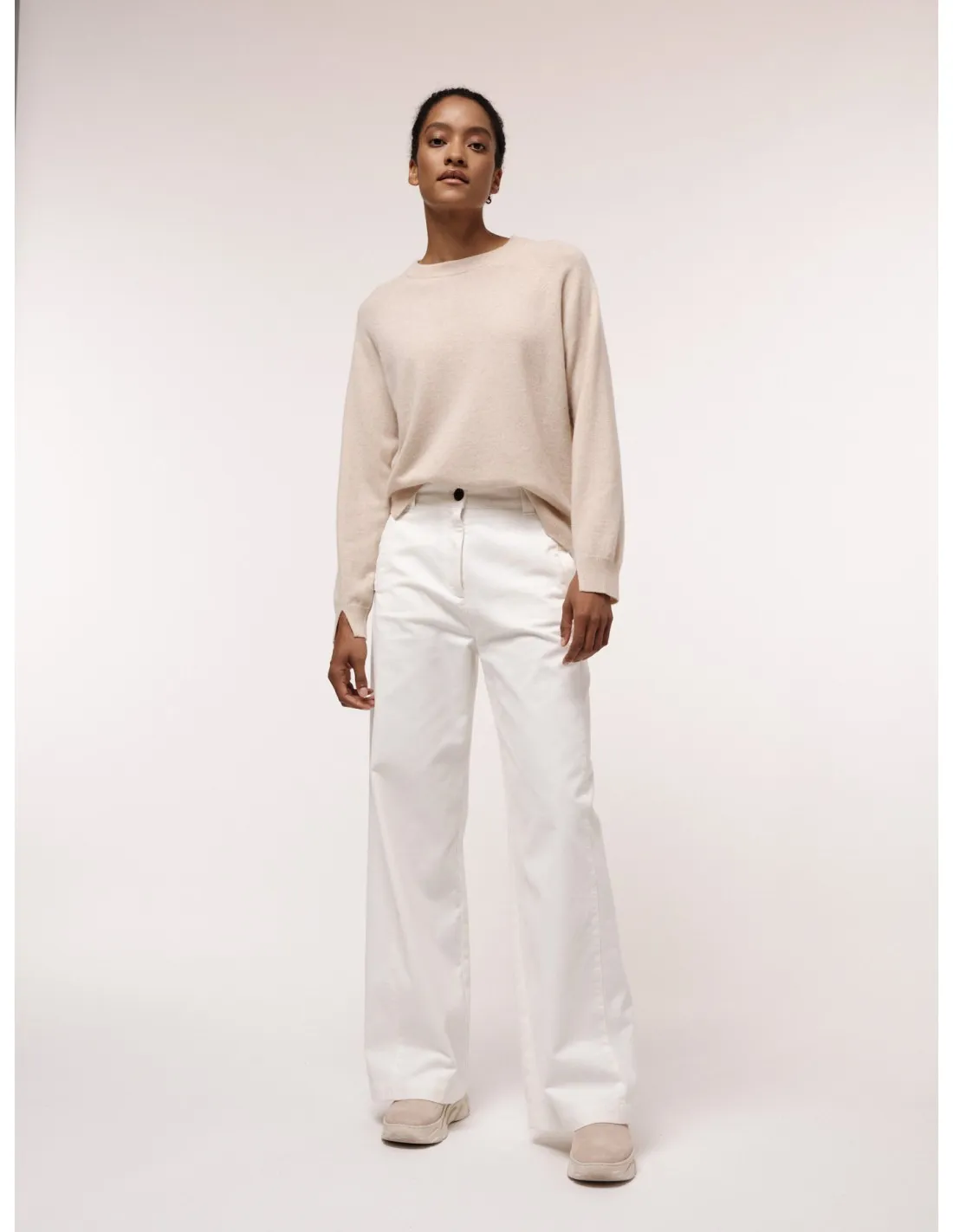PANTALONE A PALAZZO IN COTONE BIOLOGICO "MARLENE"