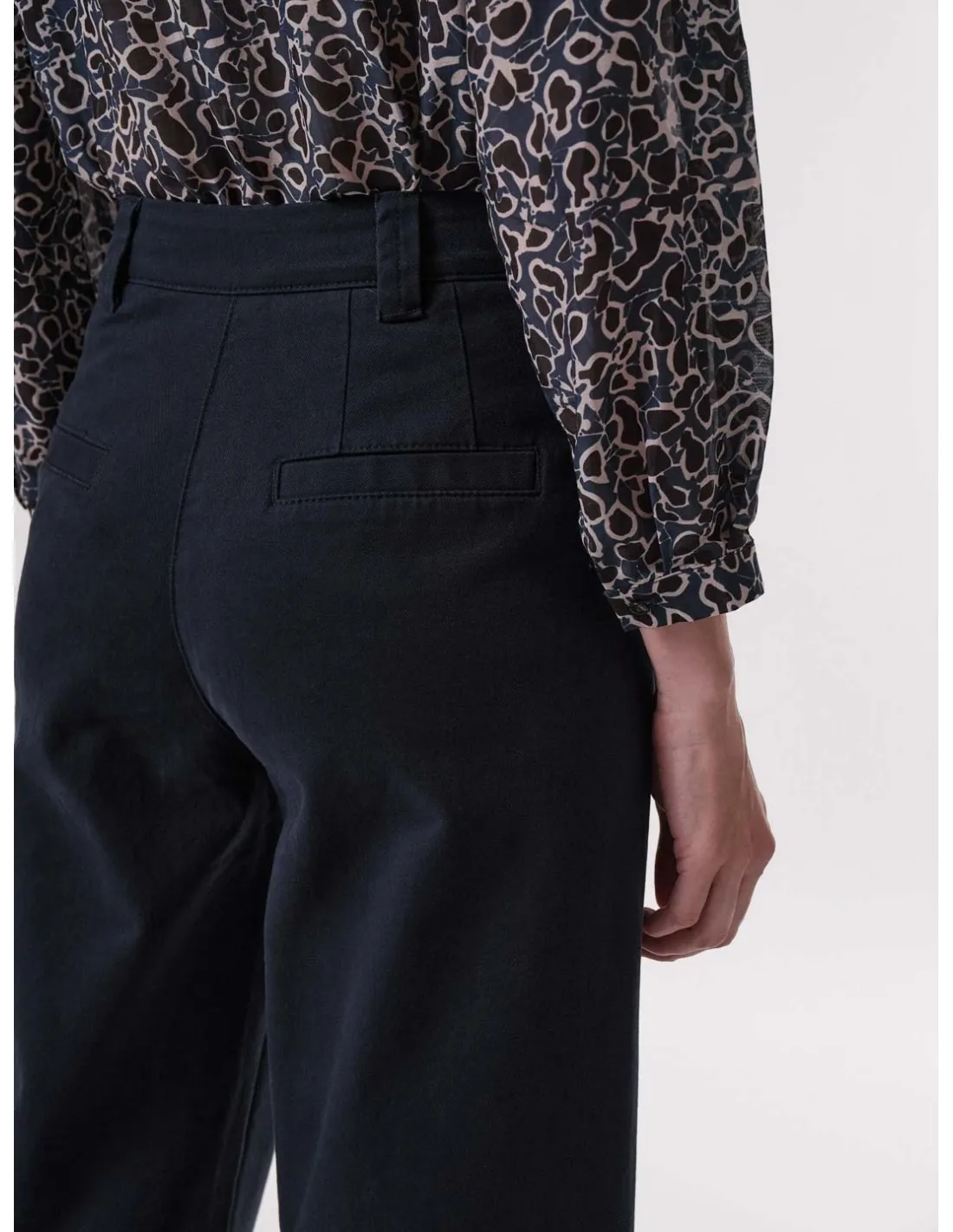 PANTALONE A PALAZZO IN COTONE BIOLOGICO "MARLENE"