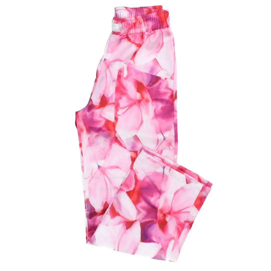 PANTALONE RASO STAMPATO 91237 Rosa