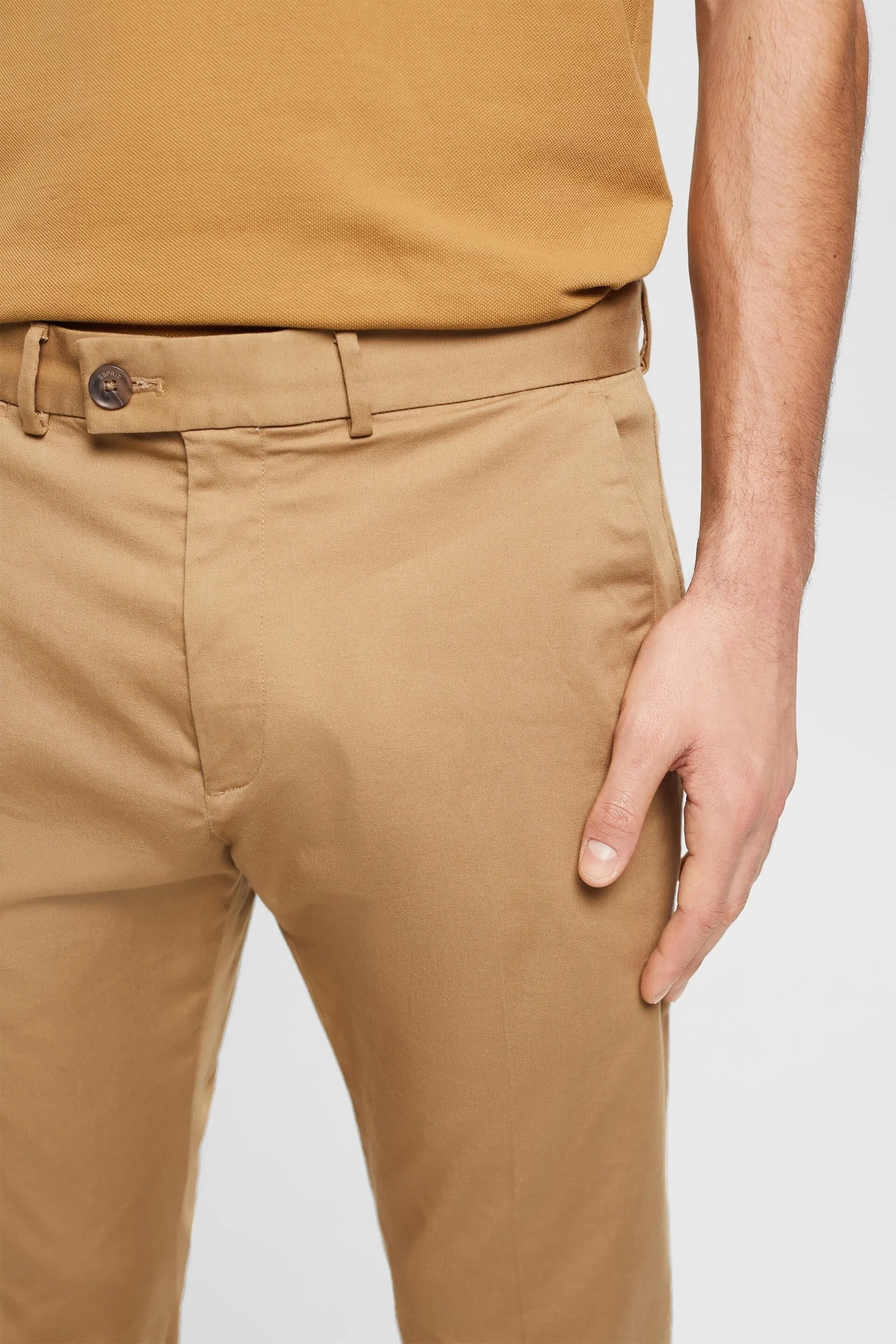 Pantaloni chino elasticizzati in cotone