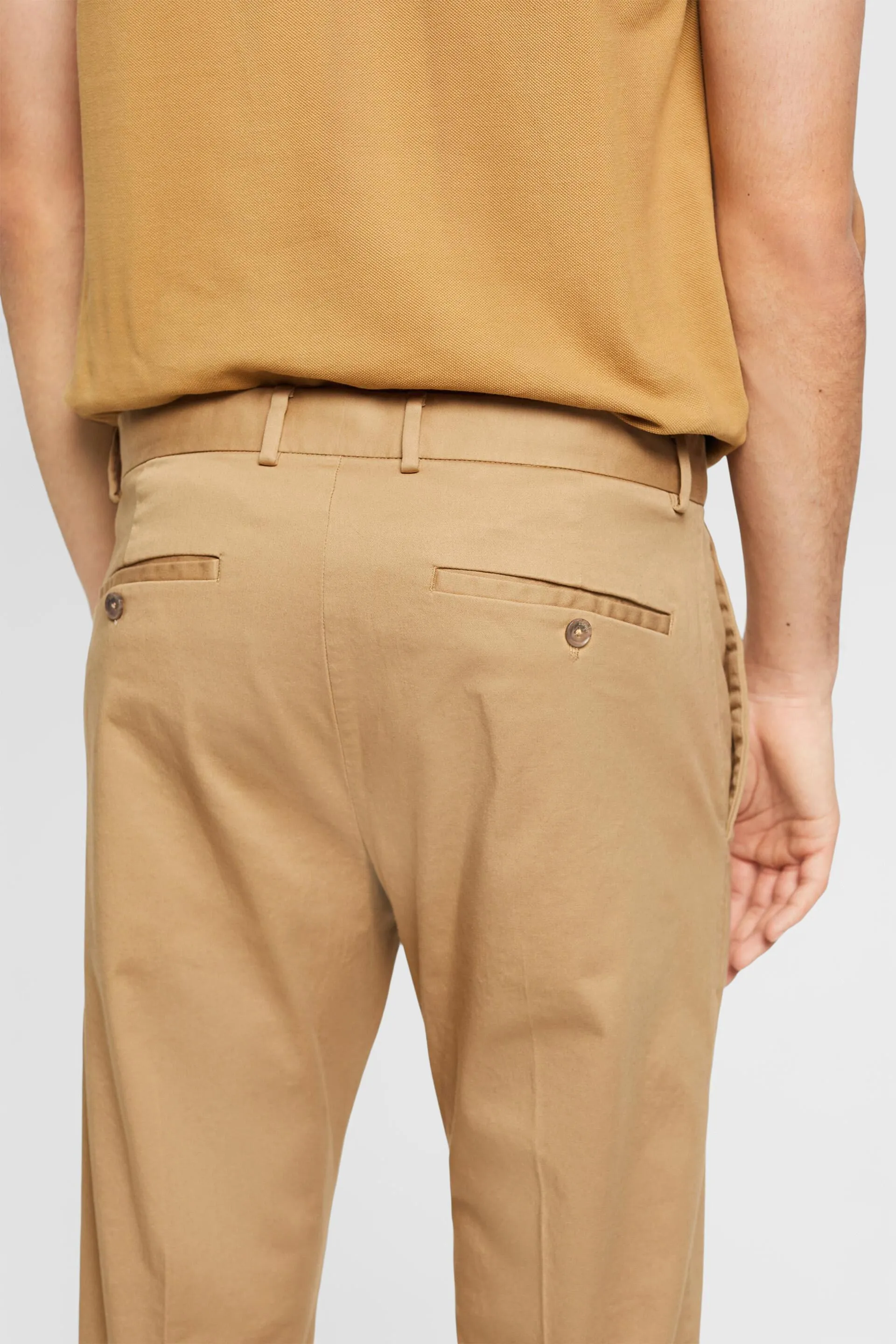 Pantaloni chino elasticizzati in cotone