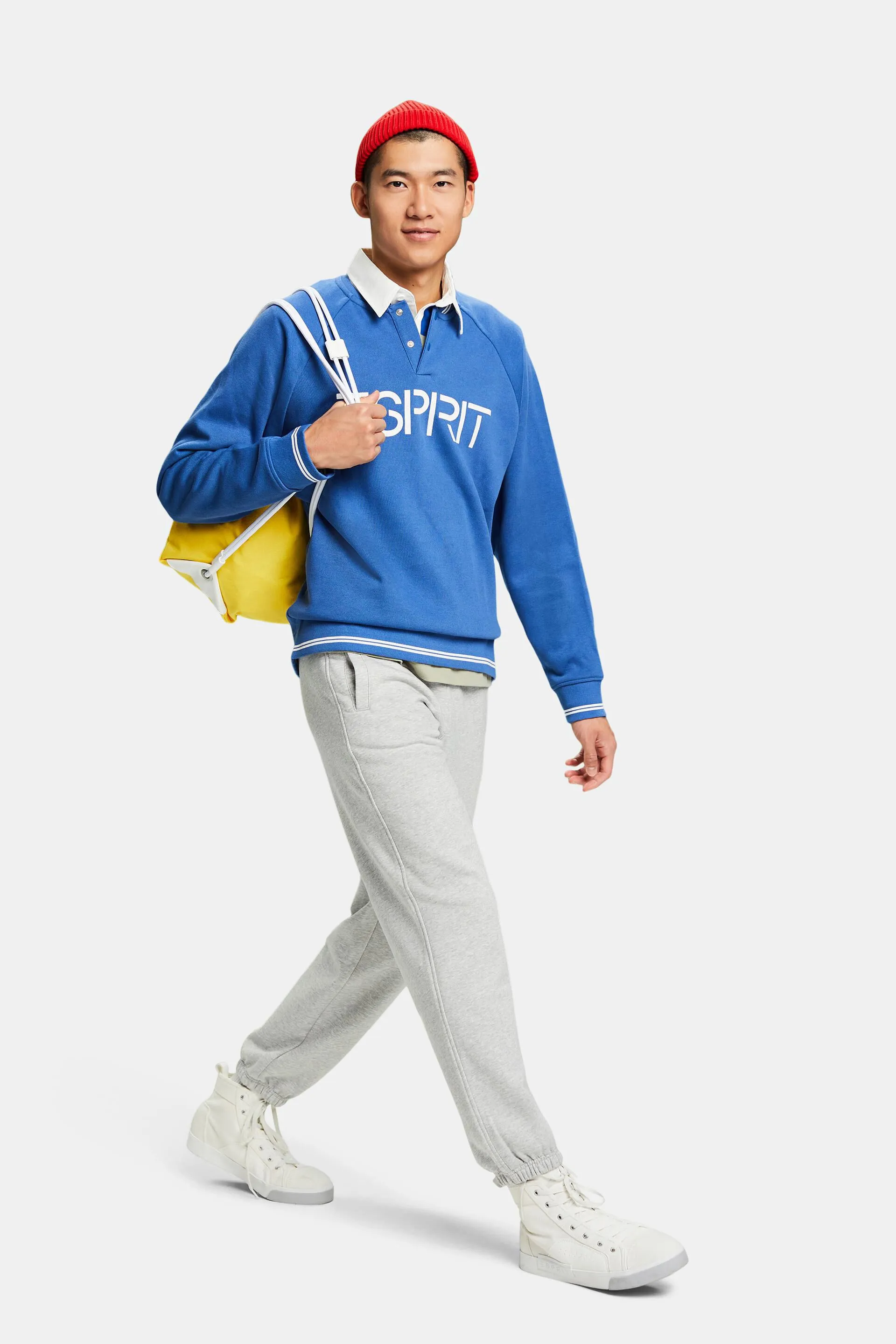 Pantaloni della tuta con logo in pile