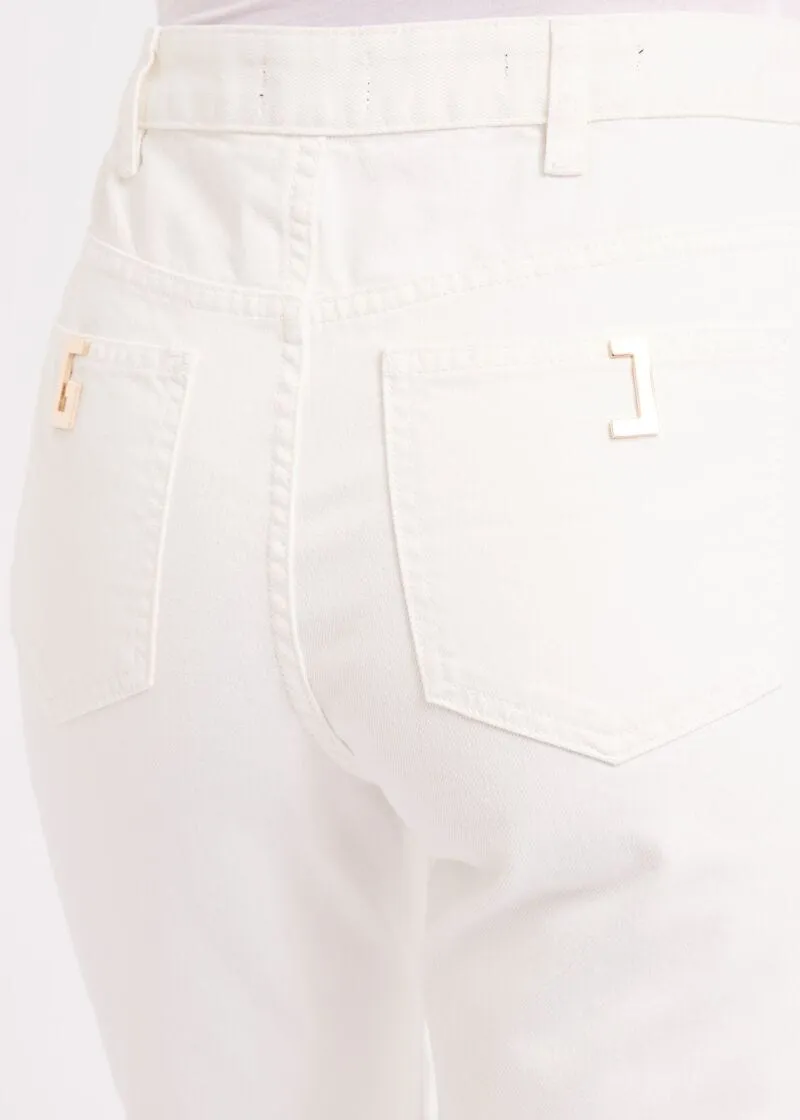 Pantaloni in bull di cotone