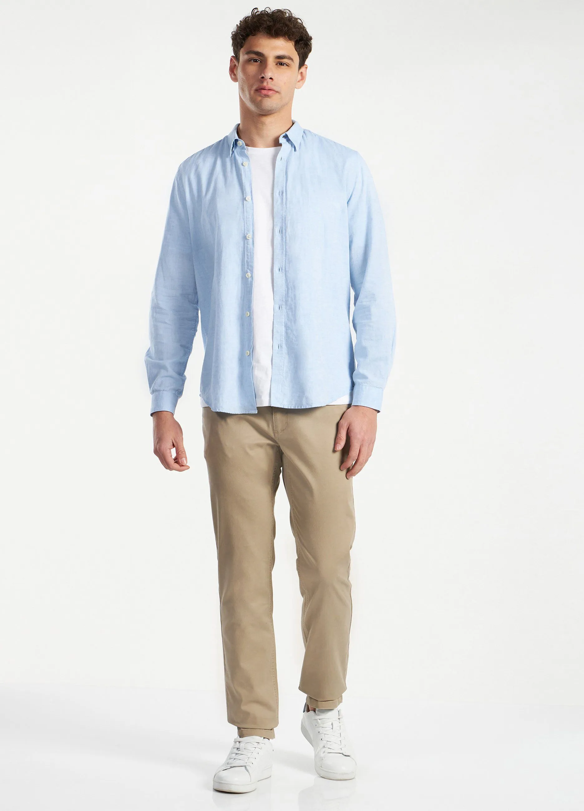 Pantaloni in cotone operato uomo