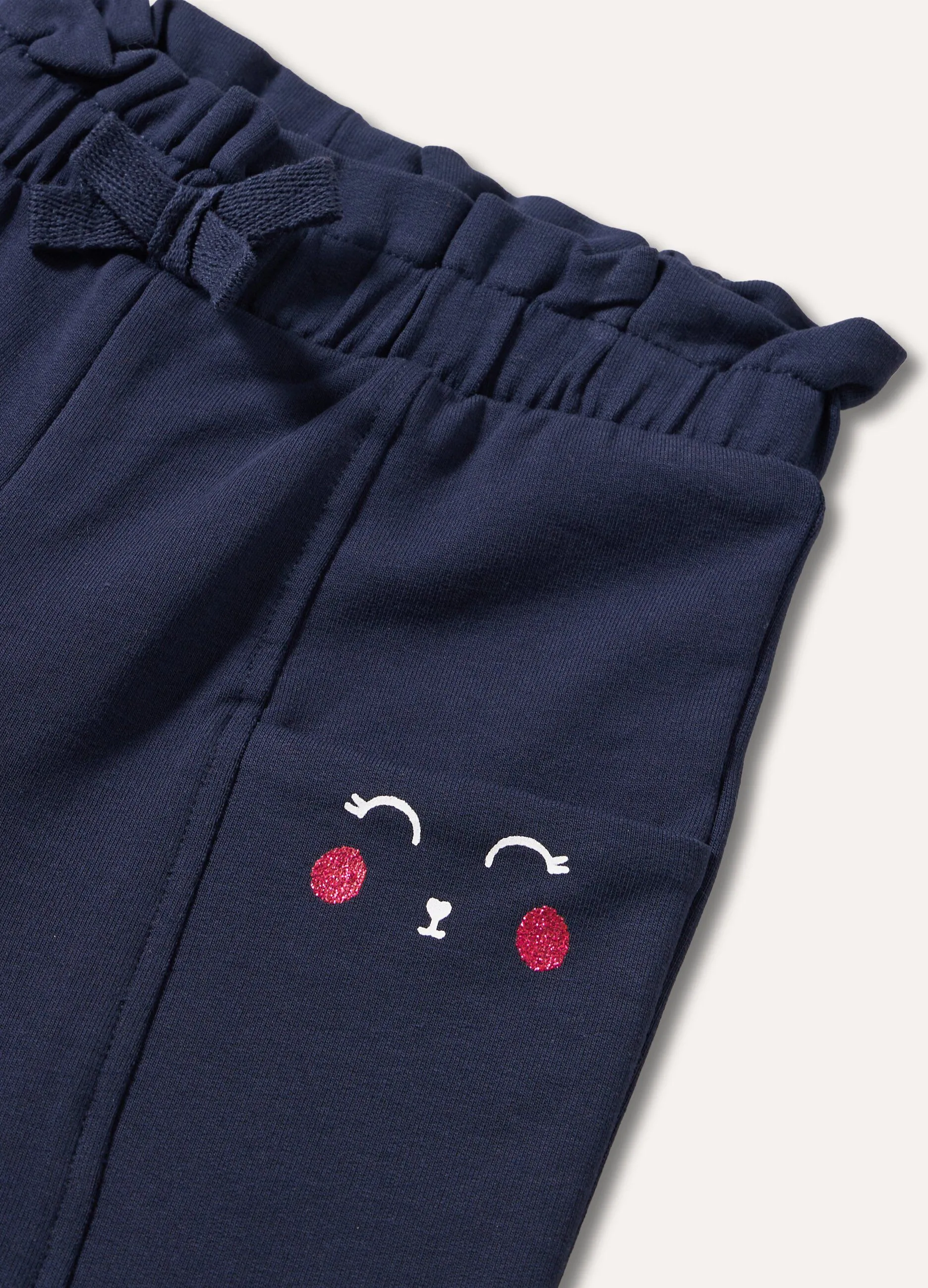 Pantaloni in cotone stretch neonata