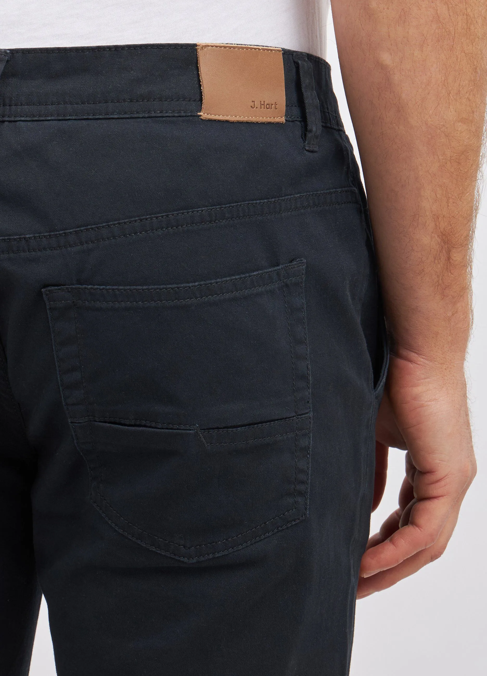 Pantaloni in cotone stretch uomo