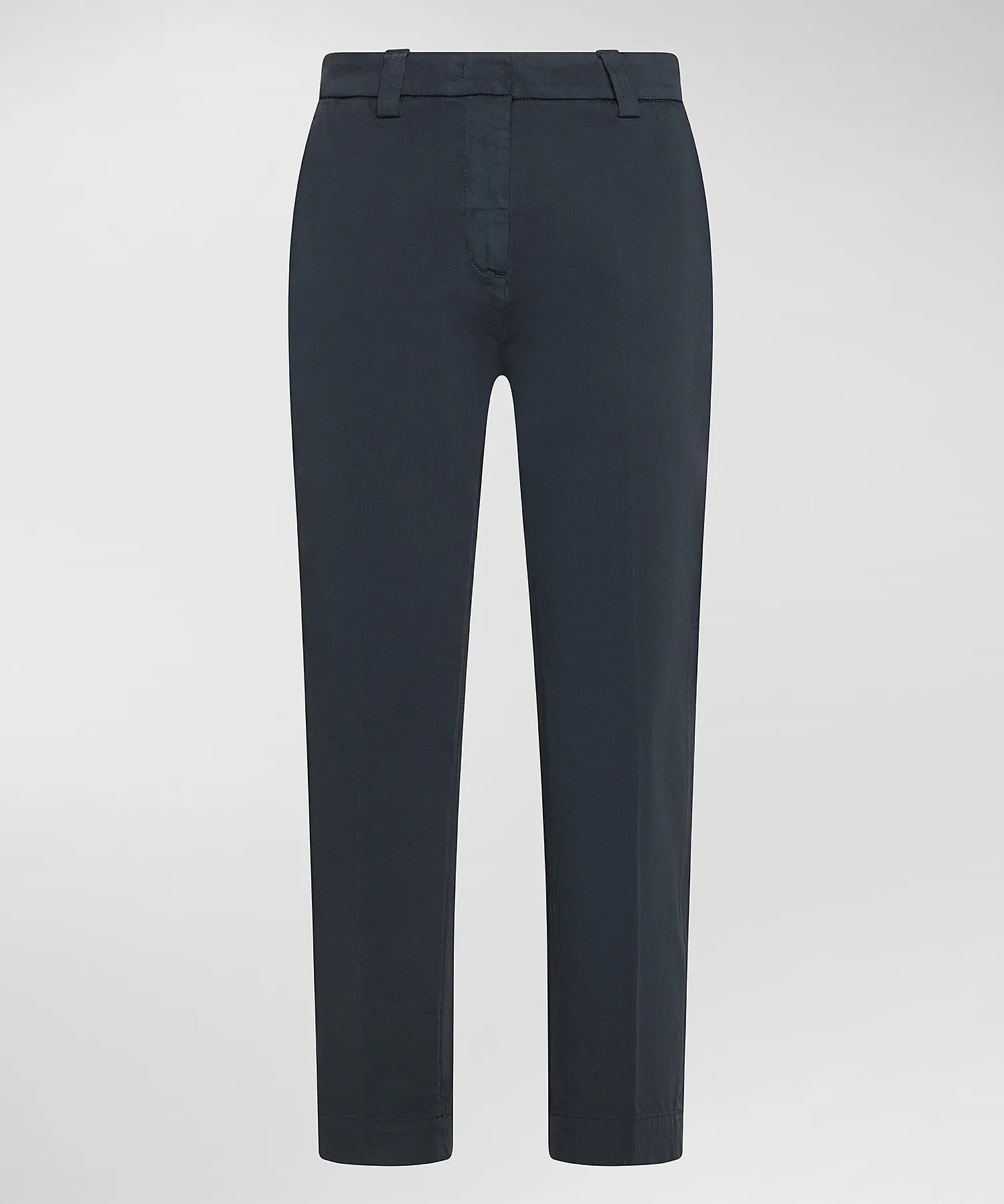 Pantaloni in gabardine di cotone stretch