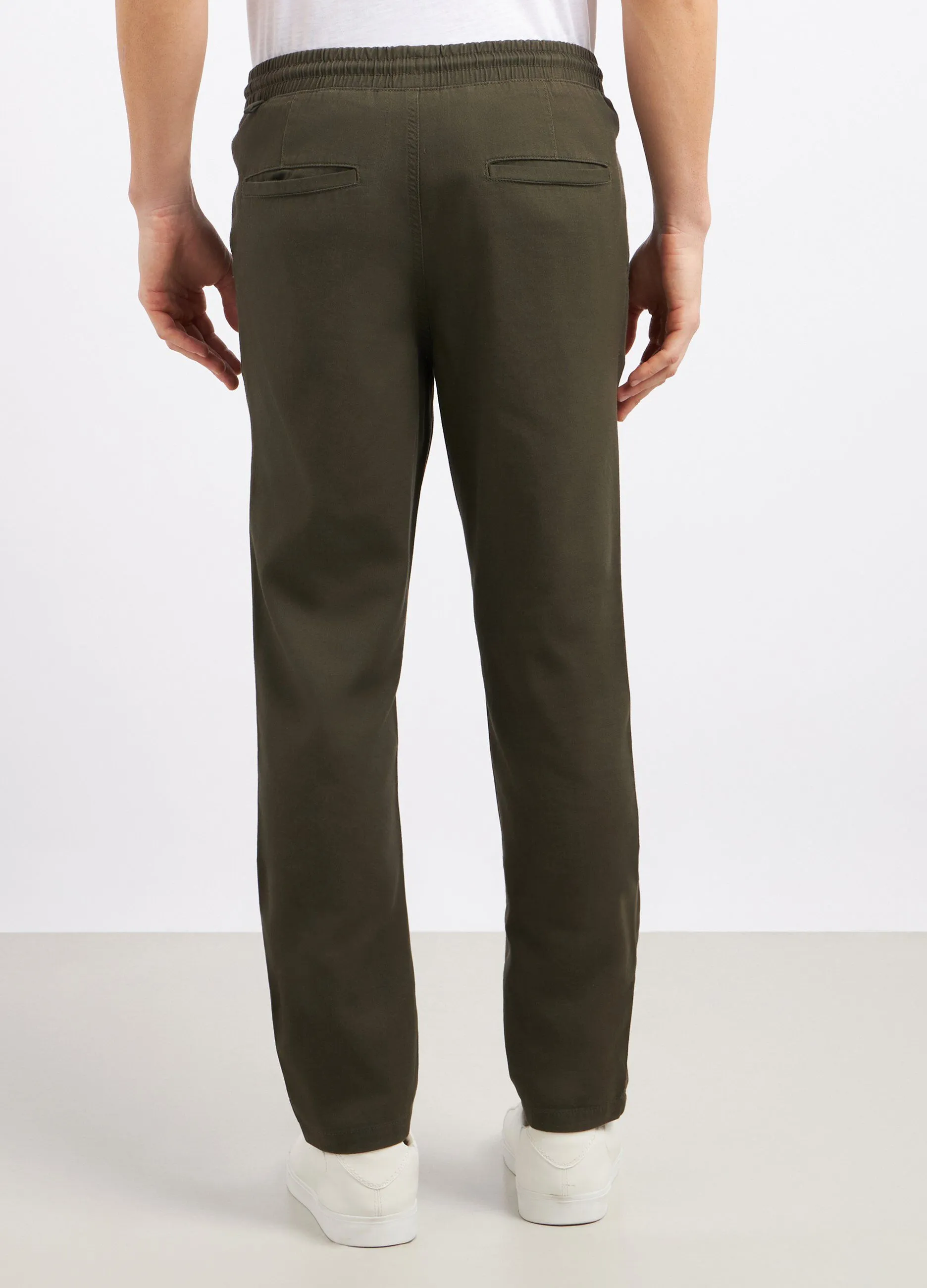 Pantaloni in puro cotone uomo