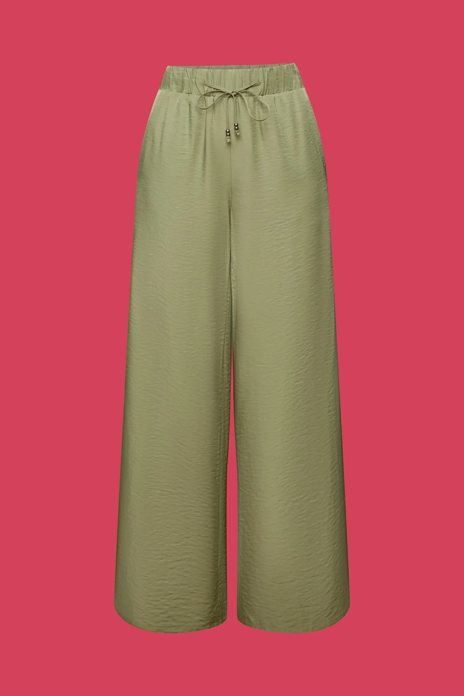 Pantaloni in raso a gamba larga