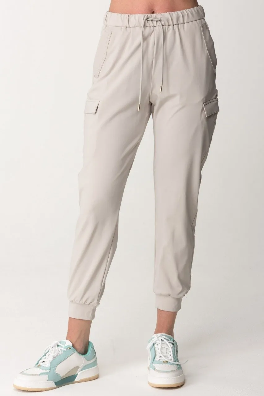 Pantaloni in tessuto tecnico SABBIA