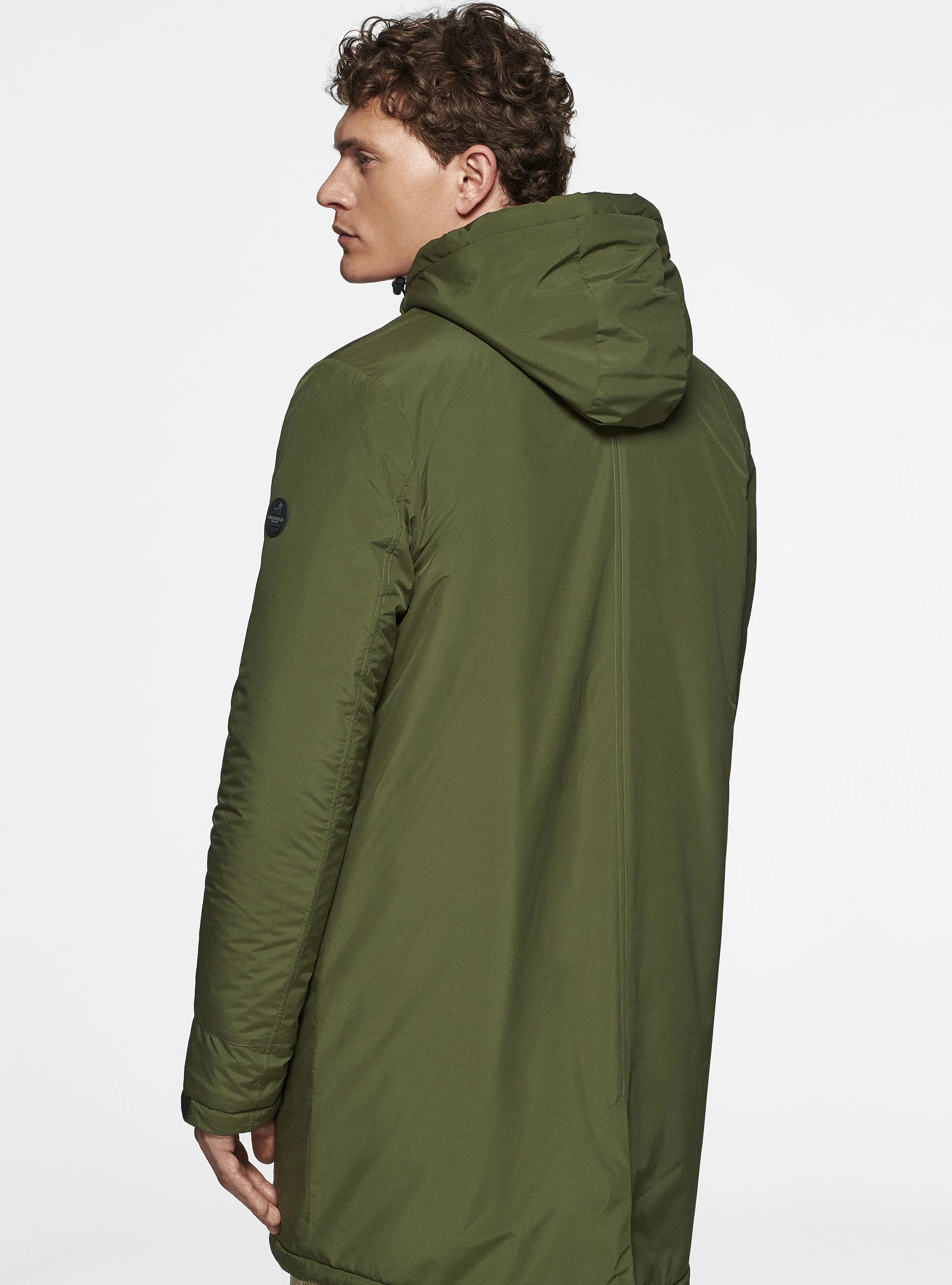 Parka tecnico con pelliccia sintetica