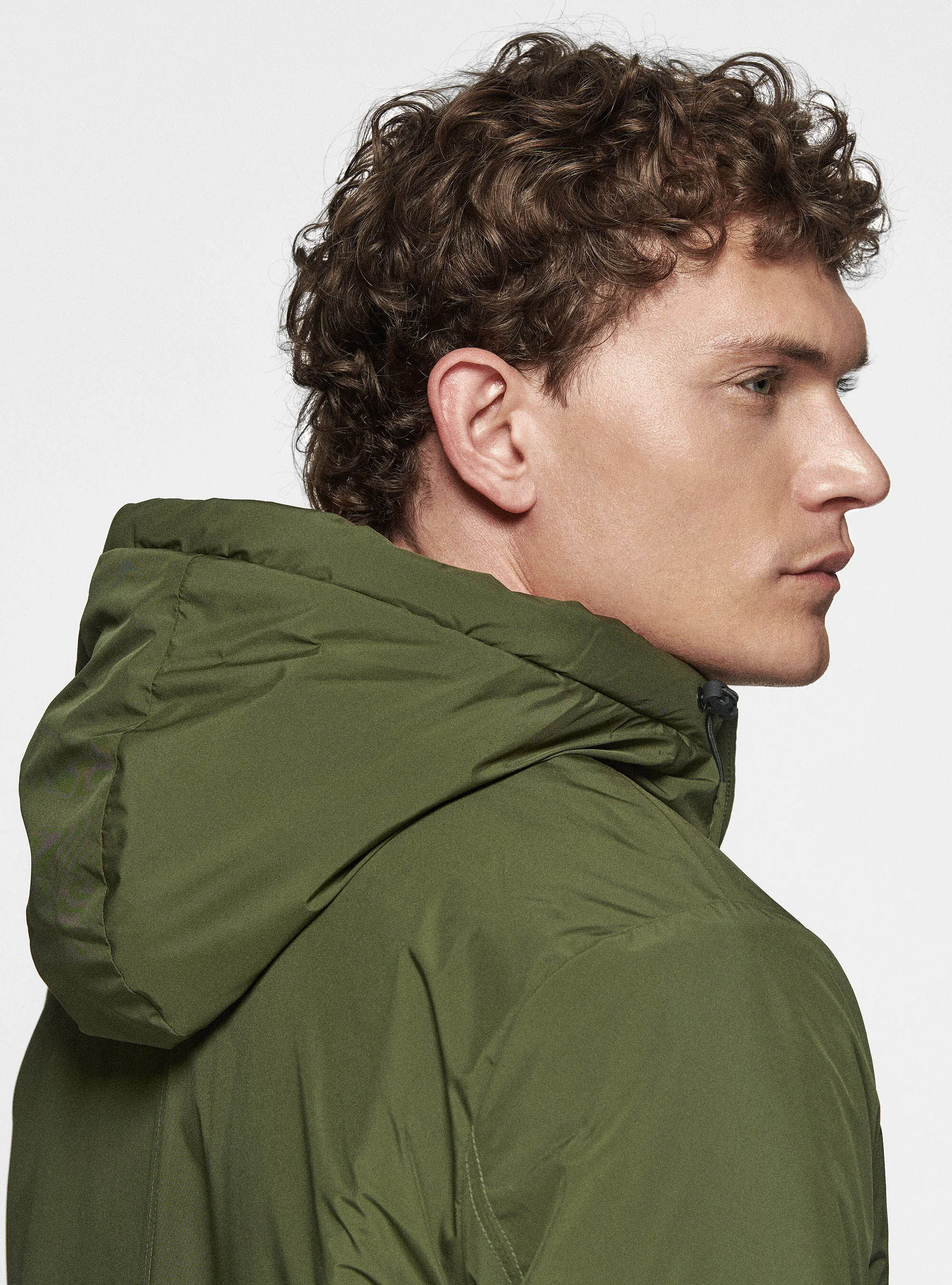 Parka tecnico con pelliccia sintetica