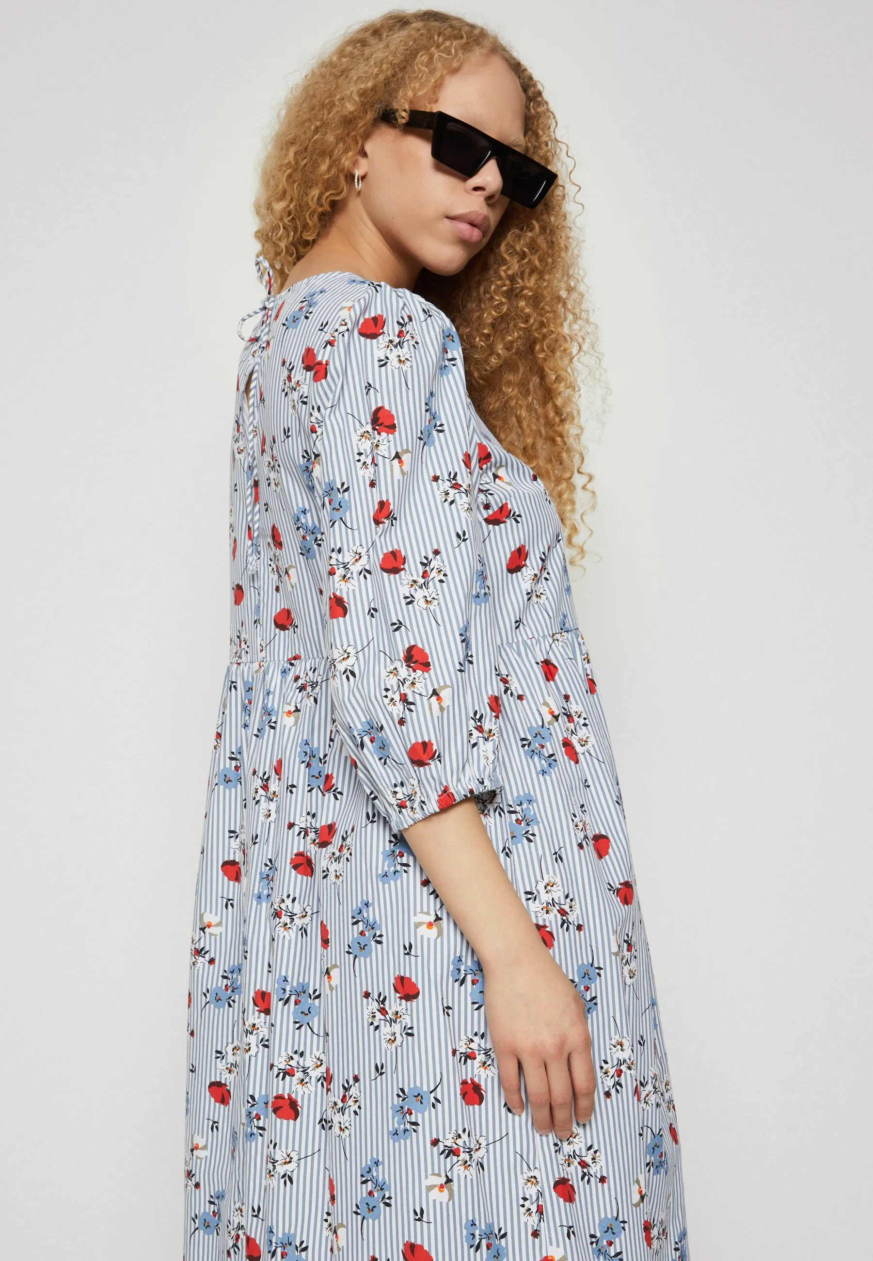 PCFINA 3/4 MIDI DRESS - Vestito estivo