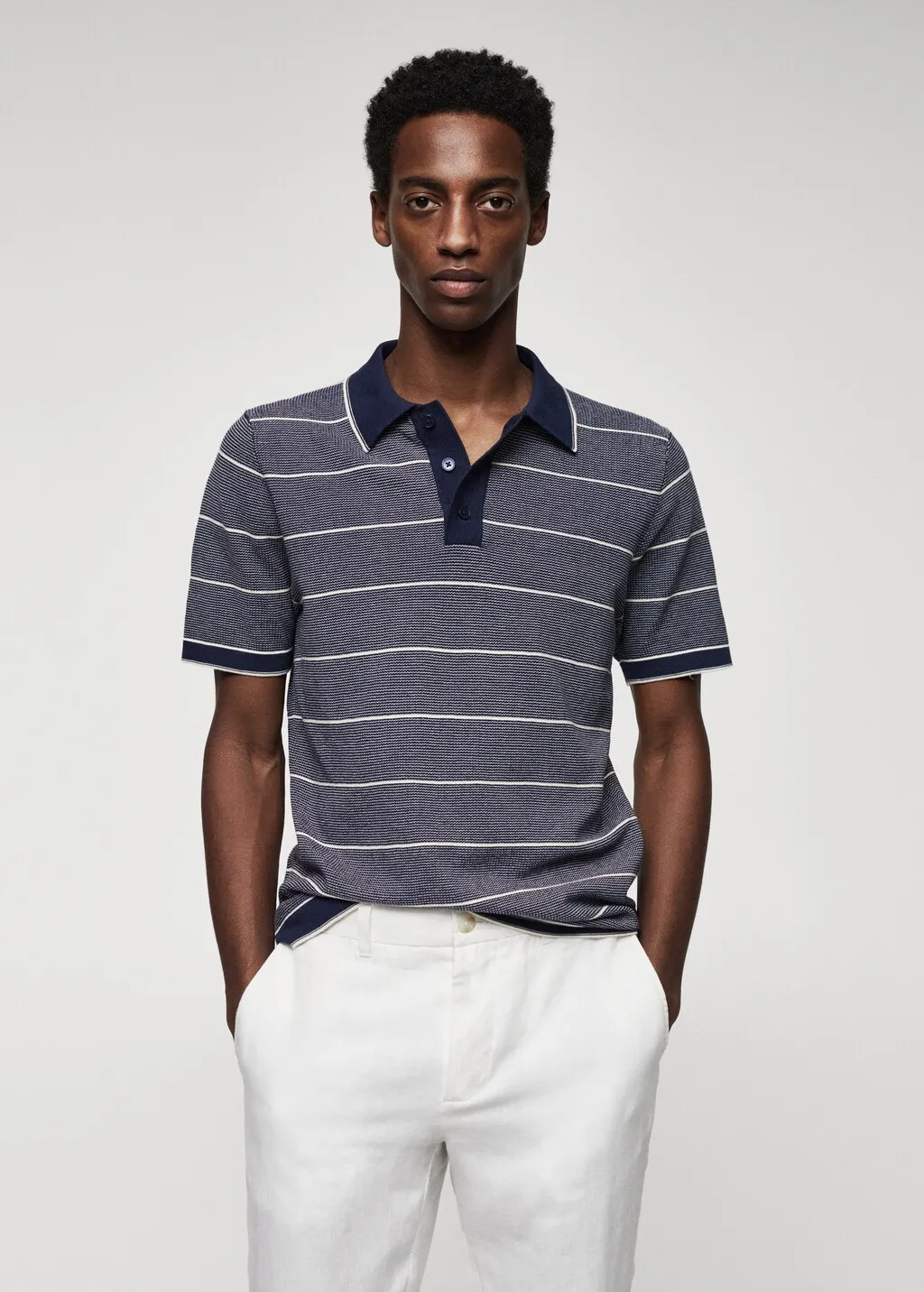 Polo cotone maglia righe