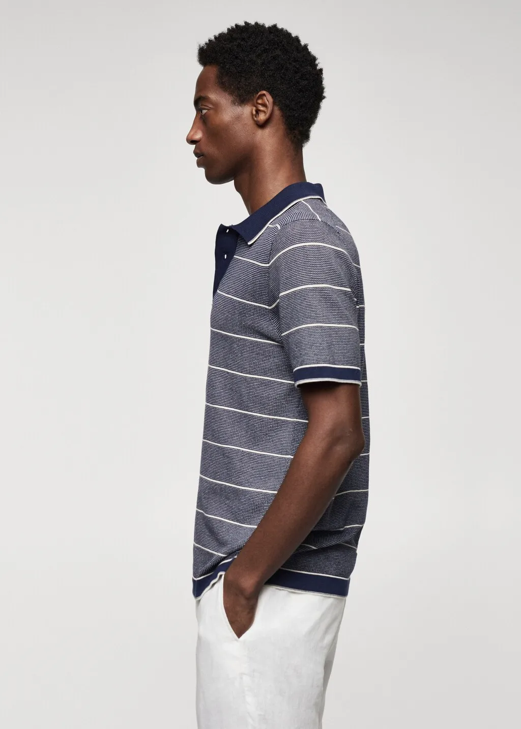 Polo cotone maglia righe