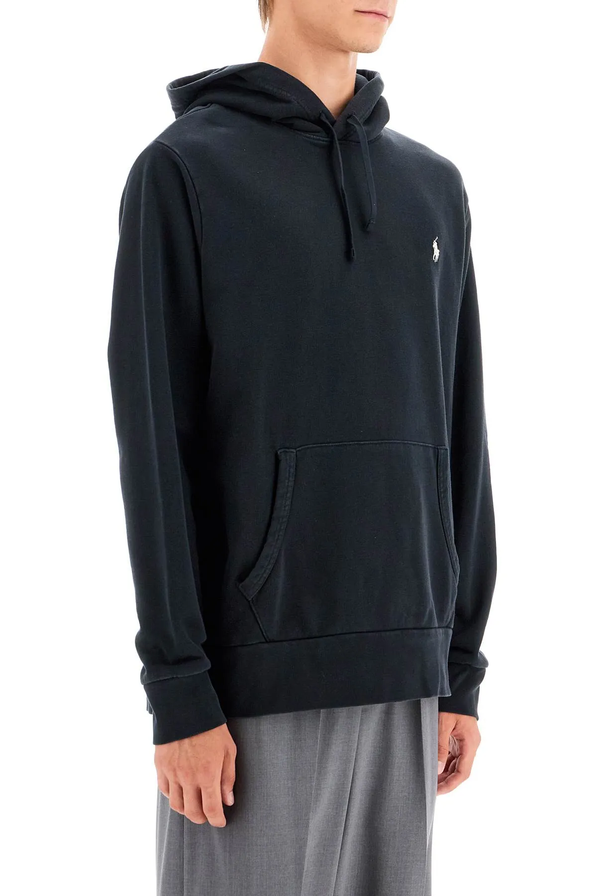 Polo ralph lauren felpa con cappuccio con pony ricamato
