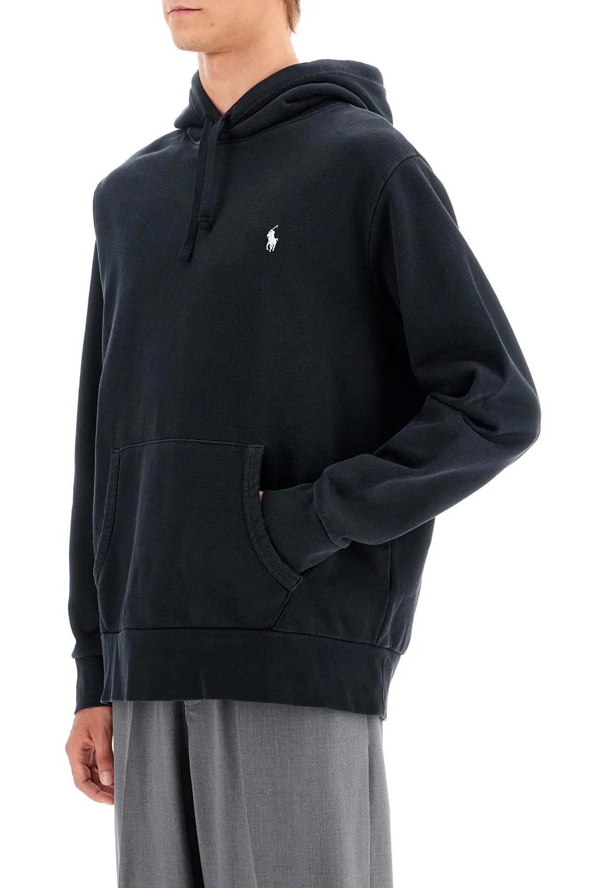 Polo ralph lauren felpa con cappuccio con pony ricamato