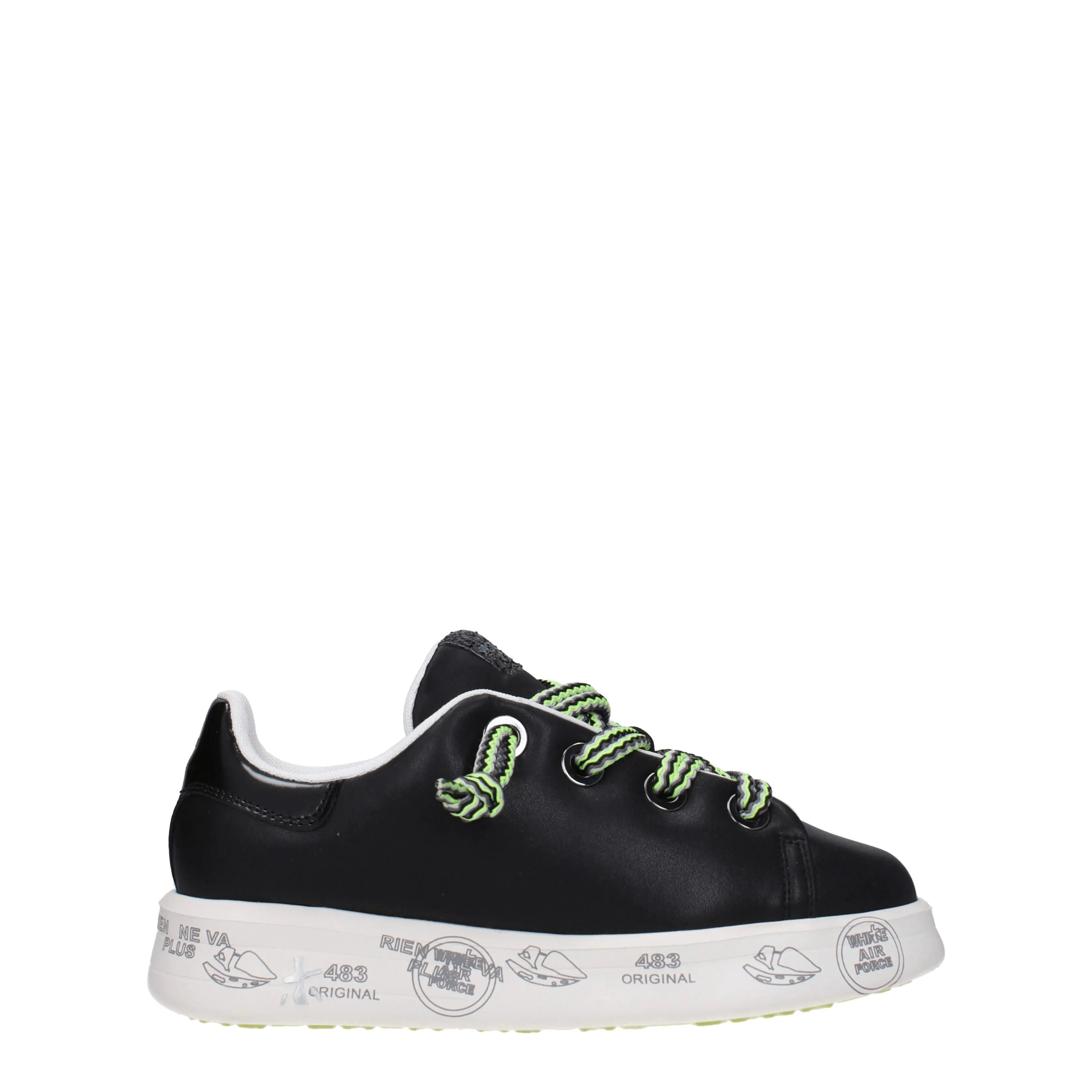 Premiata Sneakers Belle Donna Pelle Nero