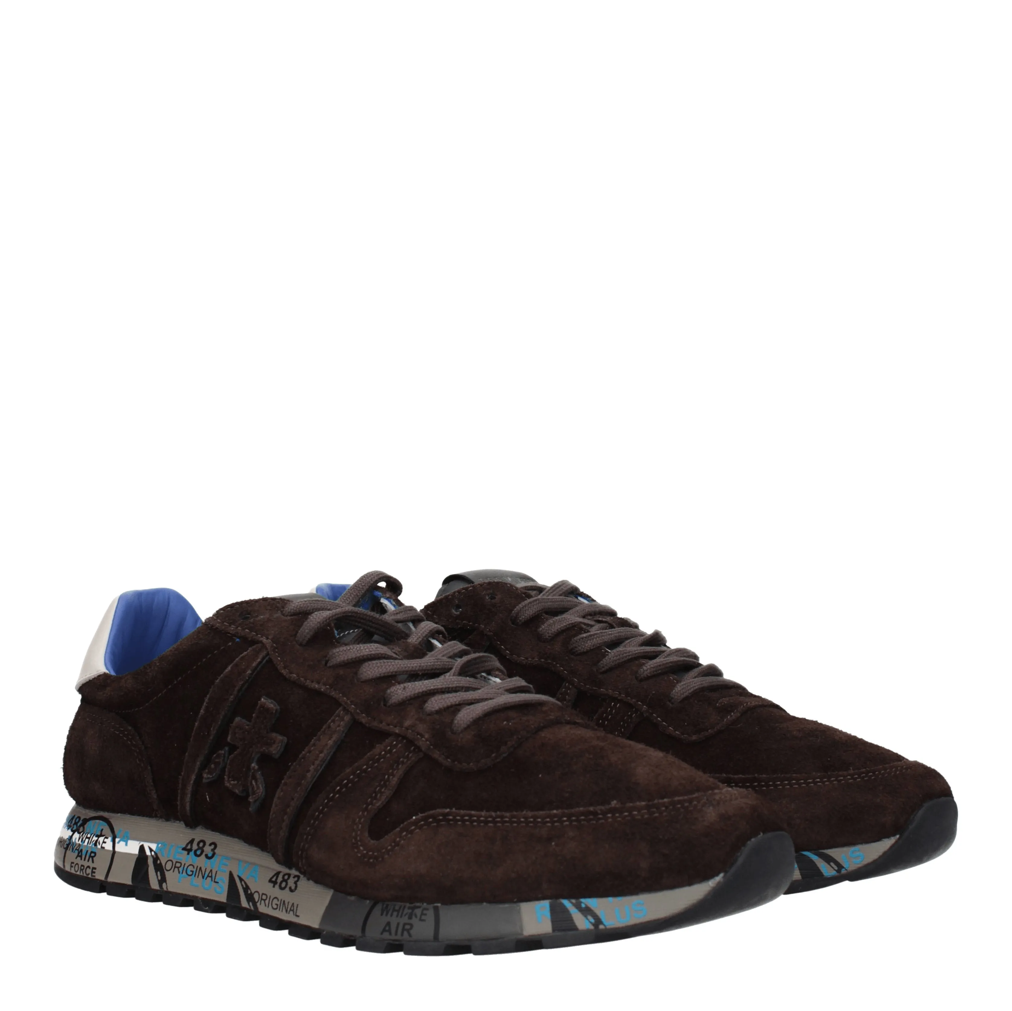 Premiata Sneakers Eric Uomo Camoscio Marrone/Testa di Moro