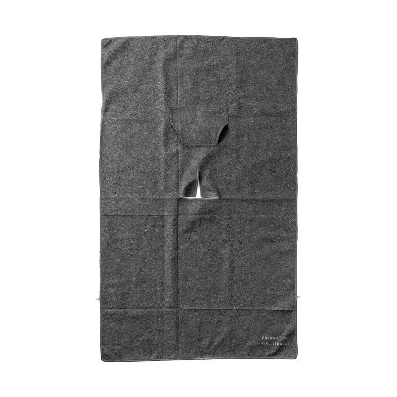Puebco Coperta poncho grigio