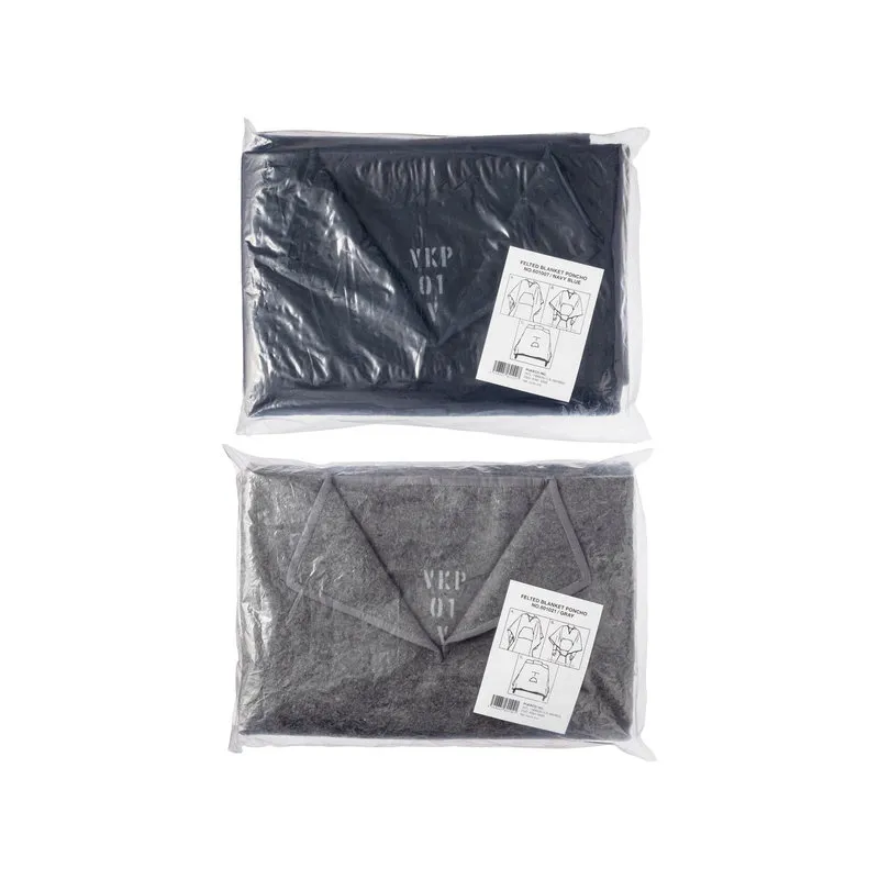 Puebco Coperta poncho grigio