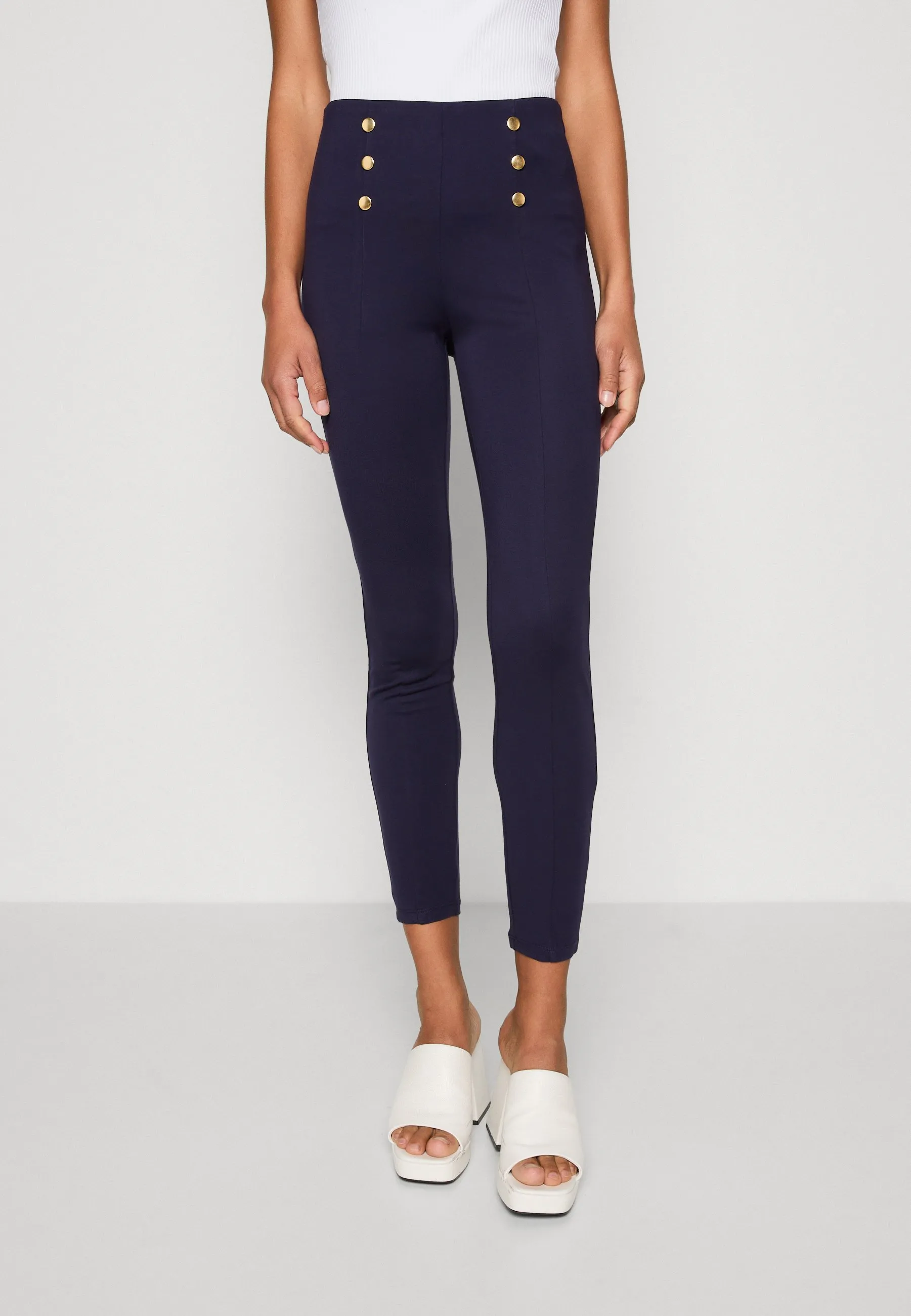 Punto leggings with button detail - Leggings