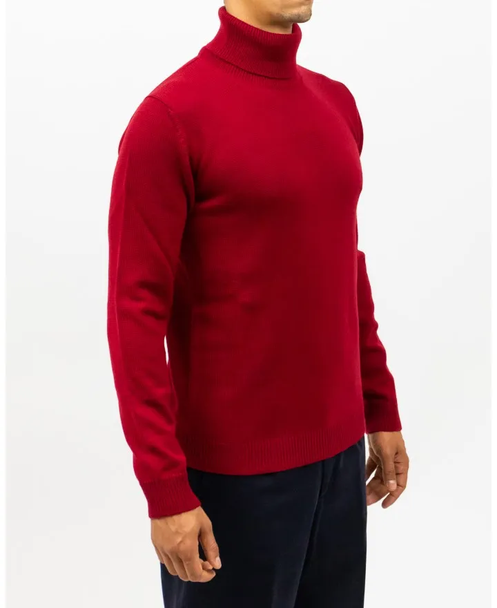 Roberto Collina - Maglia Dolcevita Ciliegia Uomo