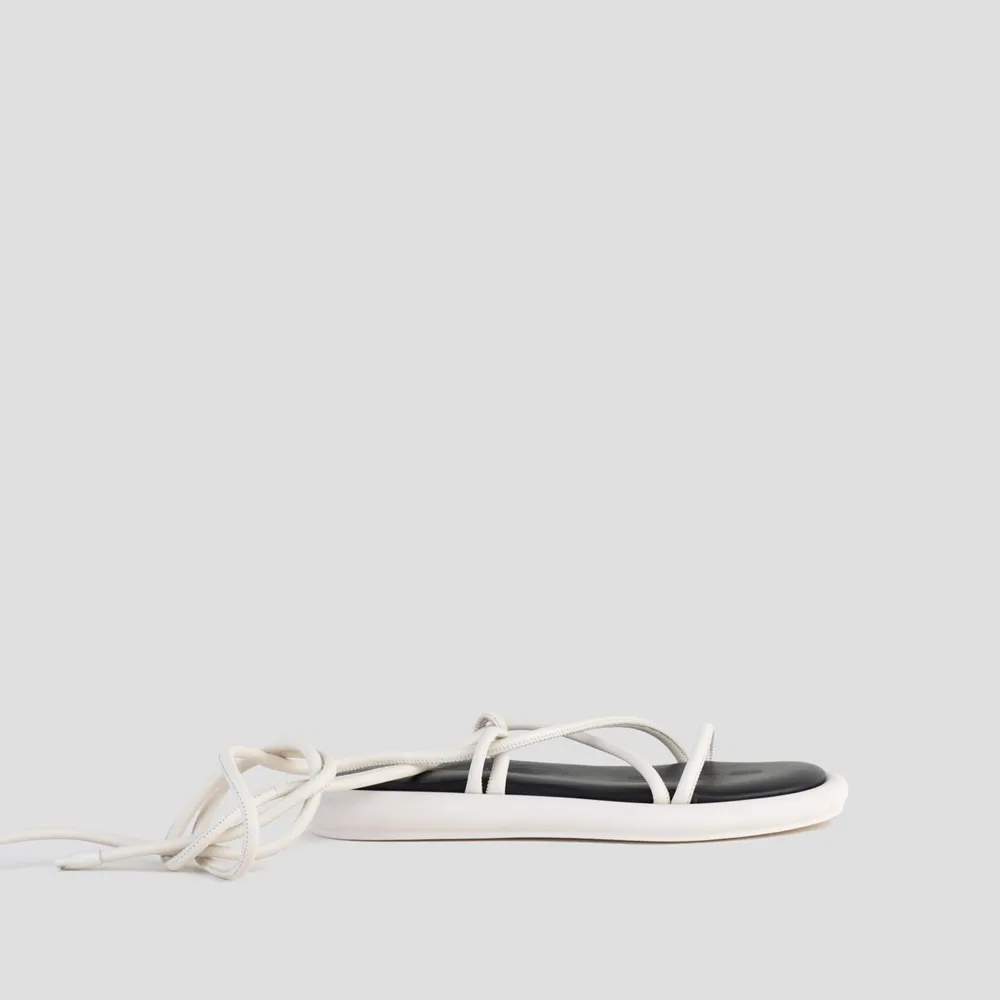 Sandalo Lace Up Avorio