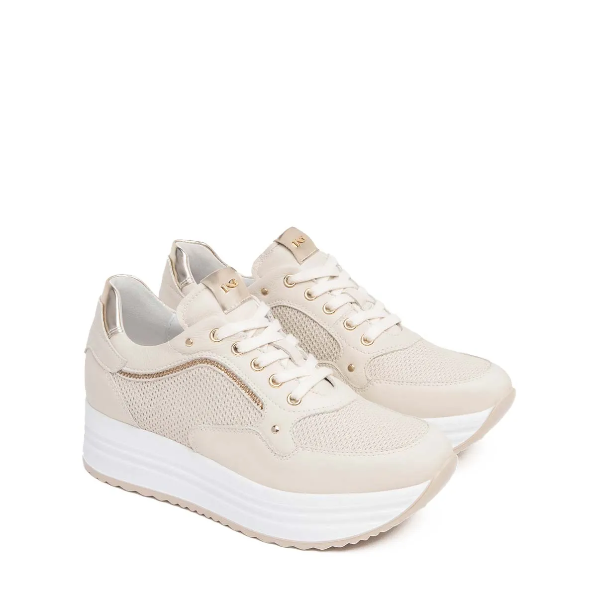   Sneakers Donna in pelle NEROGIARDINI E409813D