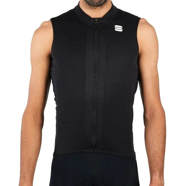 Sportful Maglia Strike Sleeveless Jersey Uomo Nero