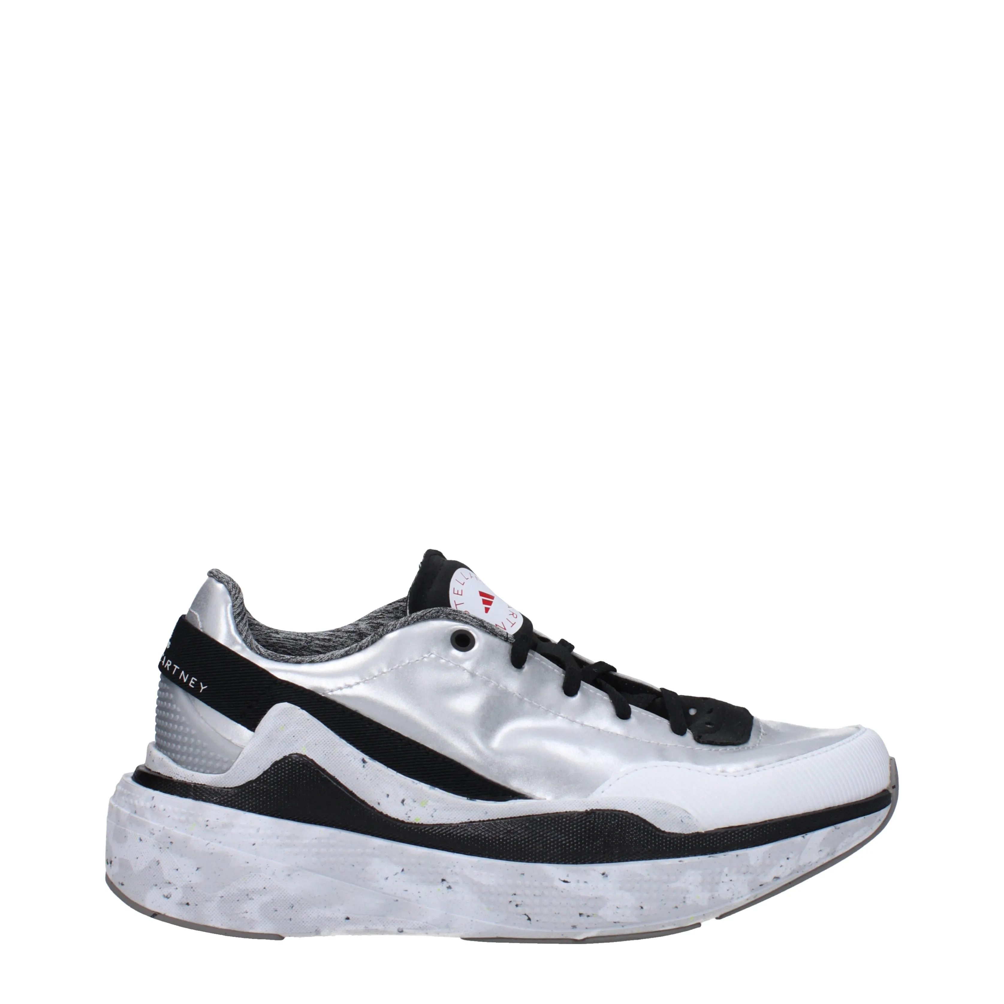 Stella McCartney Sneakers Adidas Donna Tessuto Argento/Nero