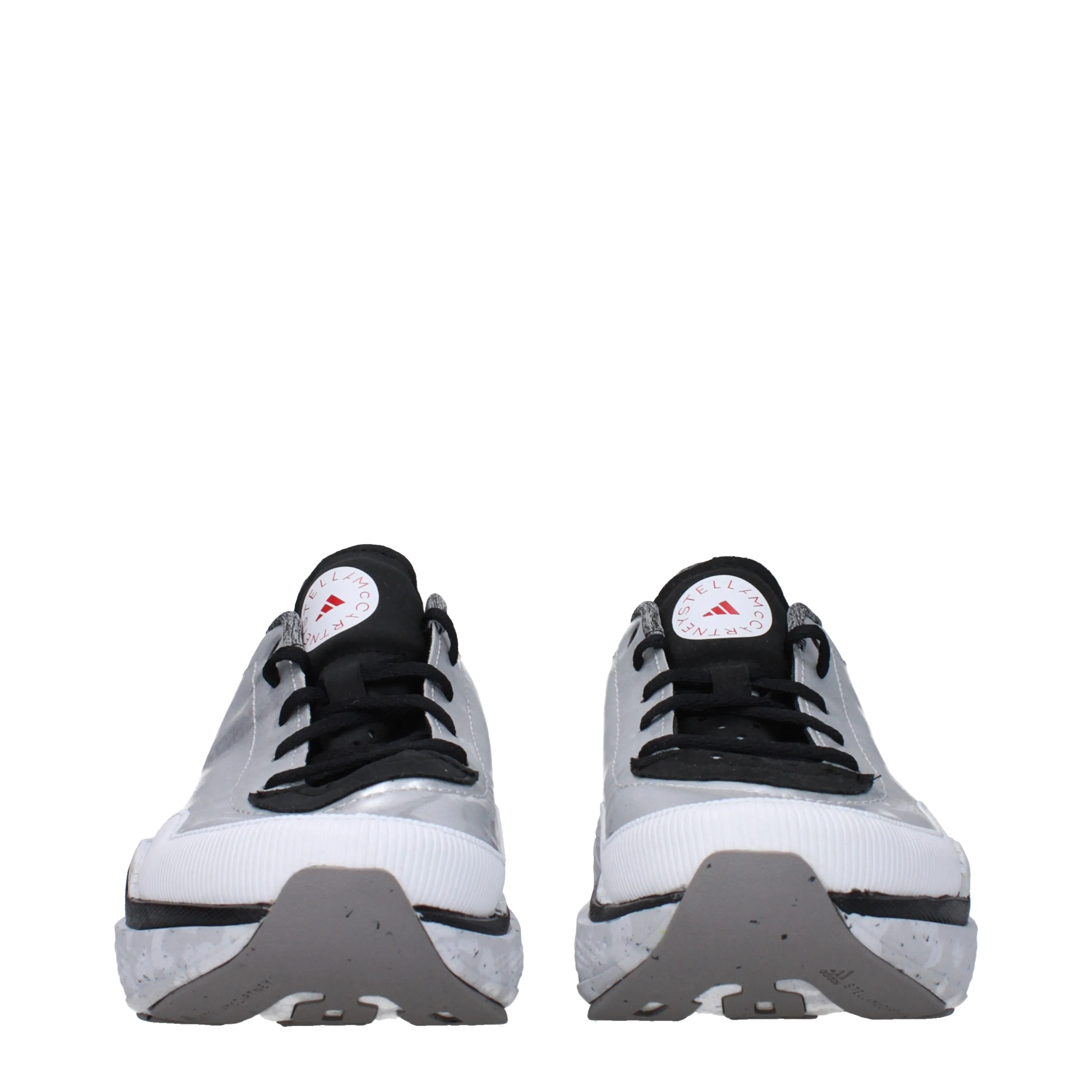 Stella McCartney Sneakers Adidas Donna Tessuto Argento/Nero