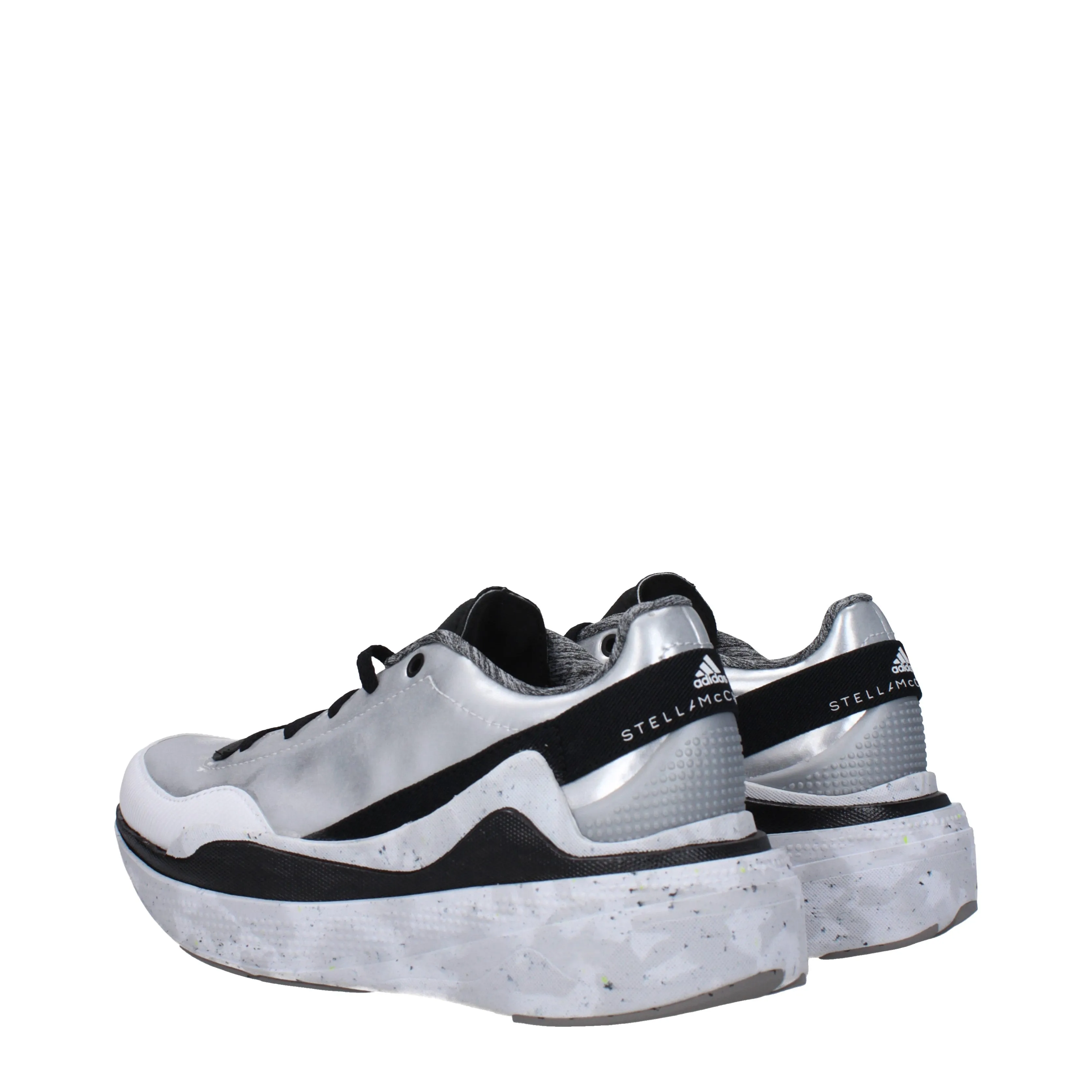 Stella McCartney Sneakers Adidas Donna Tessuto Argento/Nero