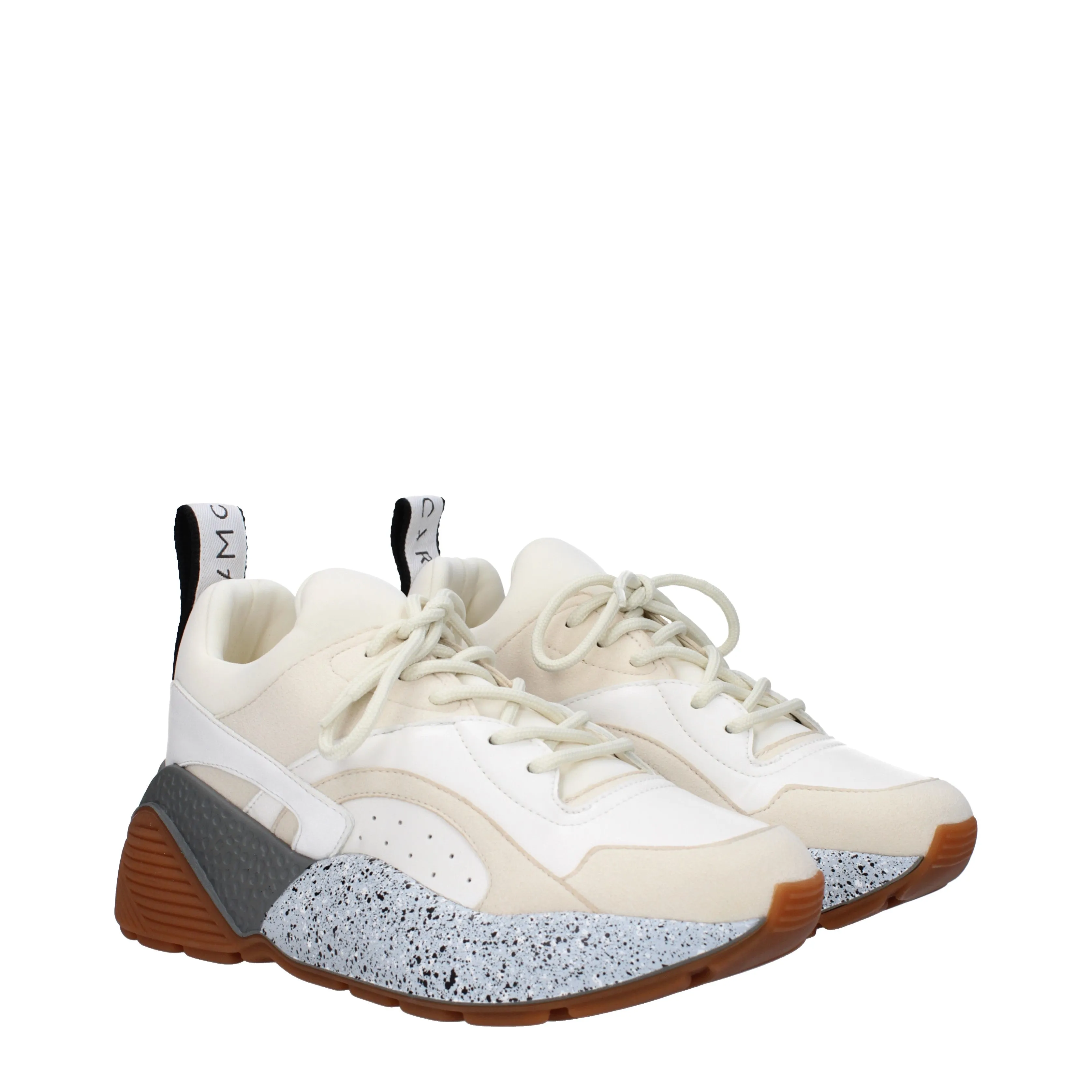 Stella McCartney Sneakers Donna Eco Pelle Beige/Neve