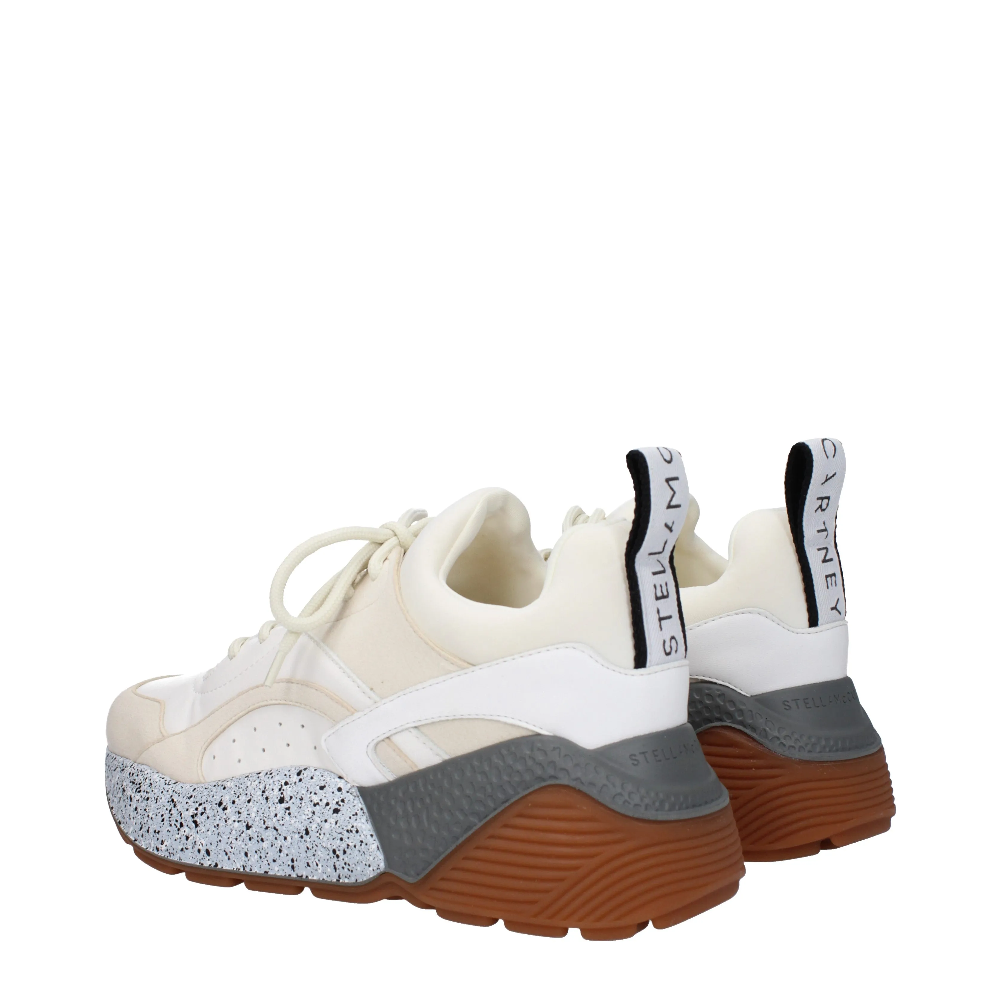 Stella McCartney Sneakers Donna Eco Pelle Beige/Neve